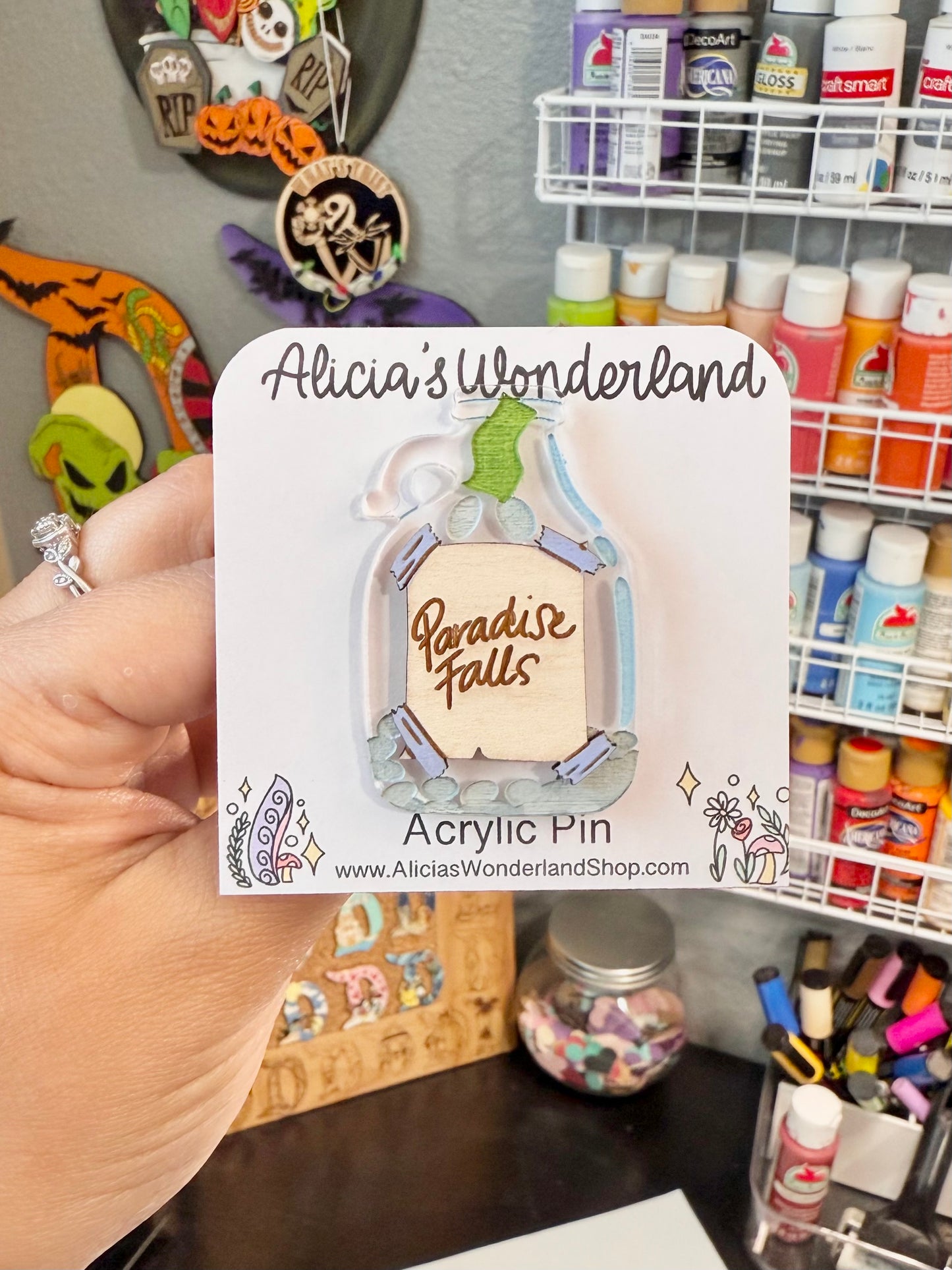 For Paradise Falls Pin or Magnet