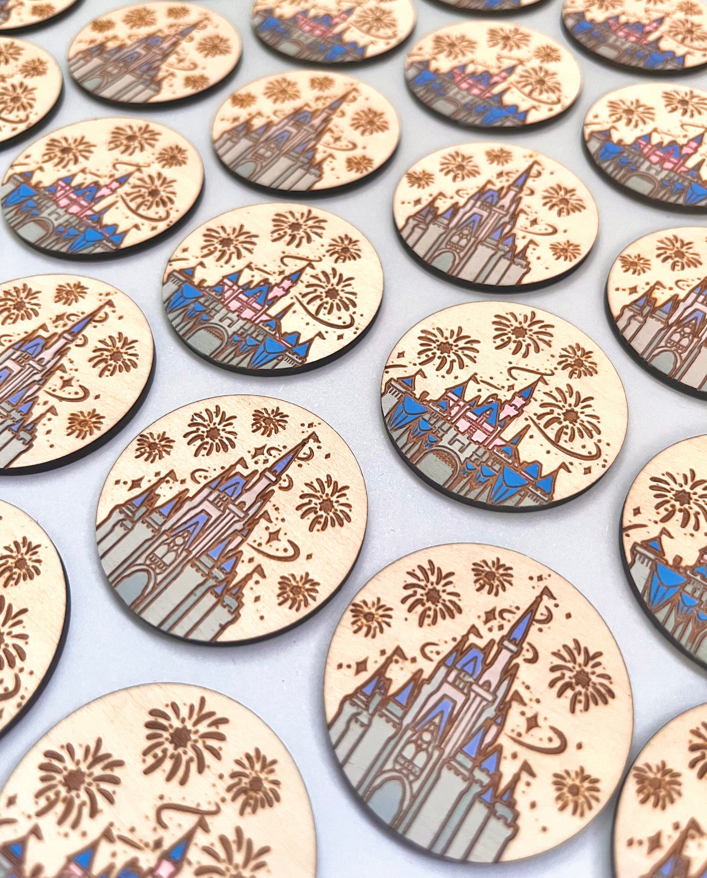 Castle Wood Pin or Magnet