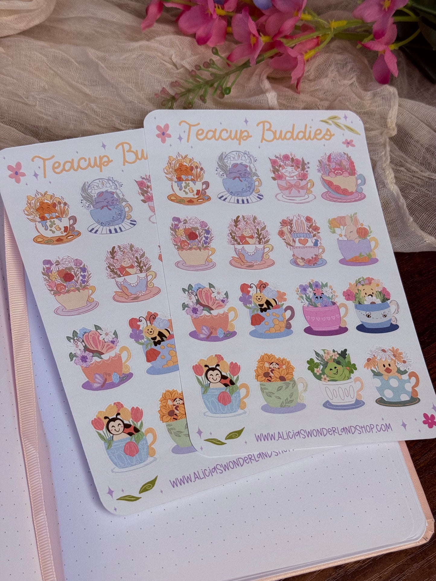 Teacup Buddies Sticker Sheet