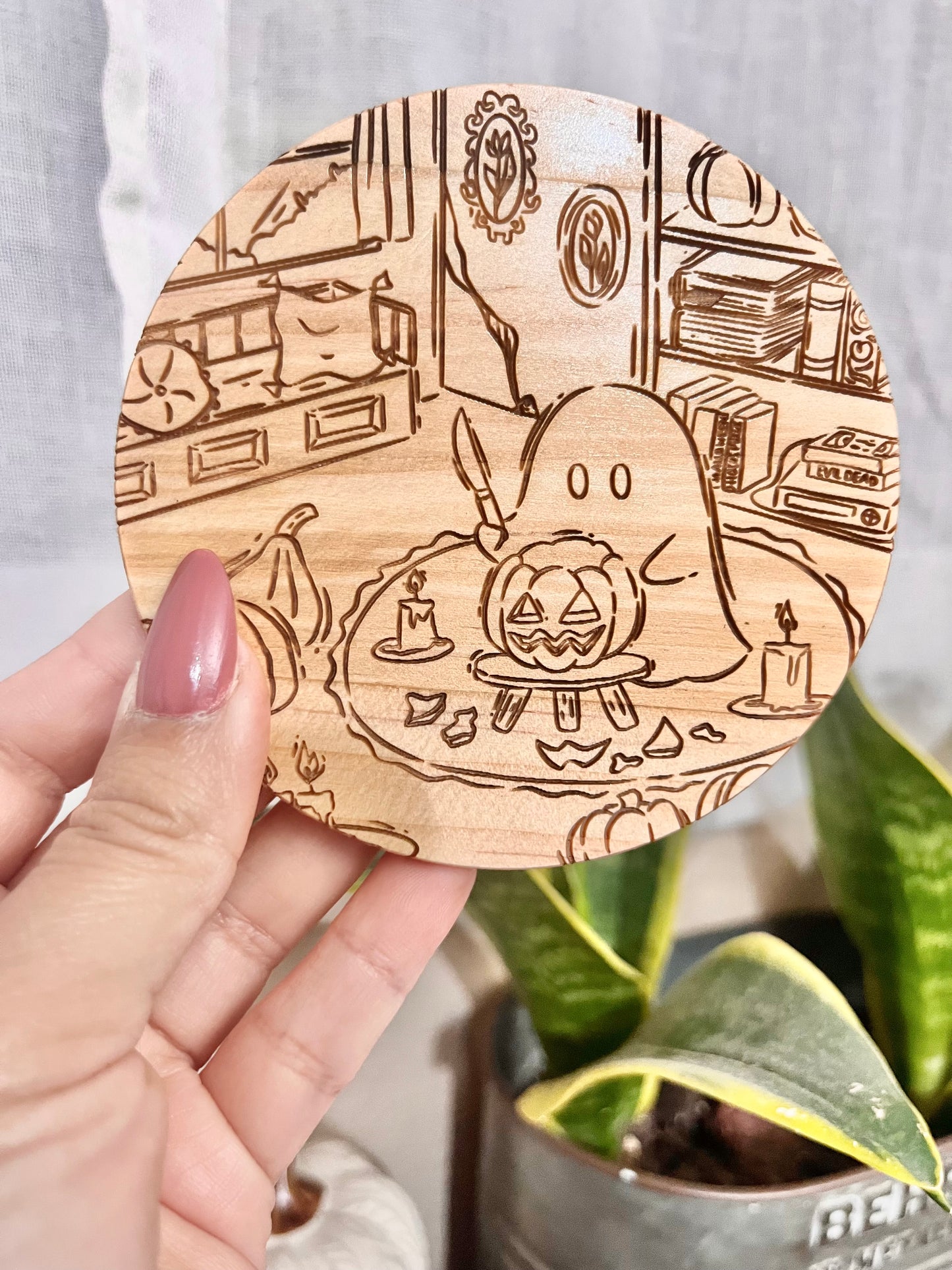 Spooky Wood Coasters