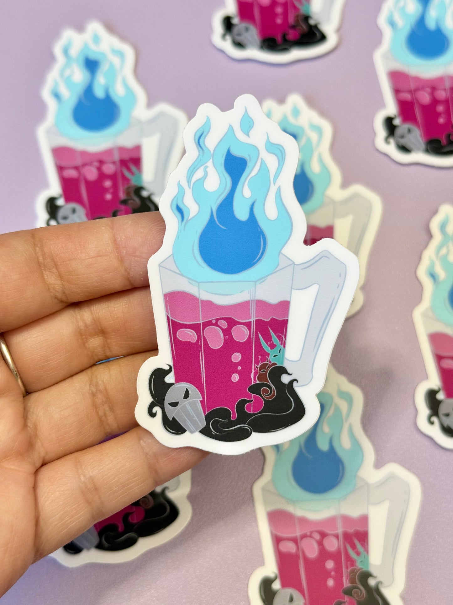 Underworld Villain Spooky Mug Sticker