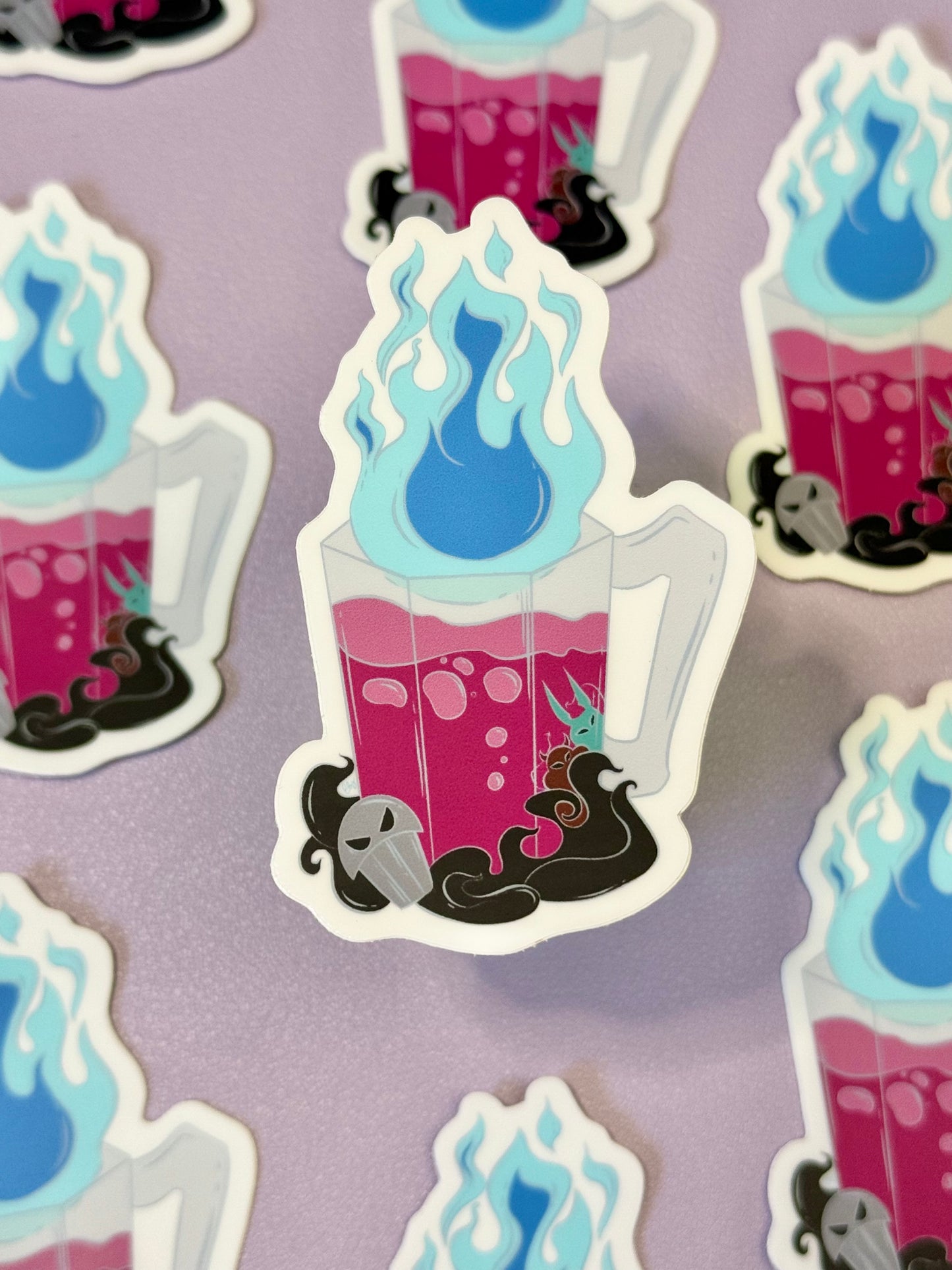 Underworld Villain Spooky Mug Sticker