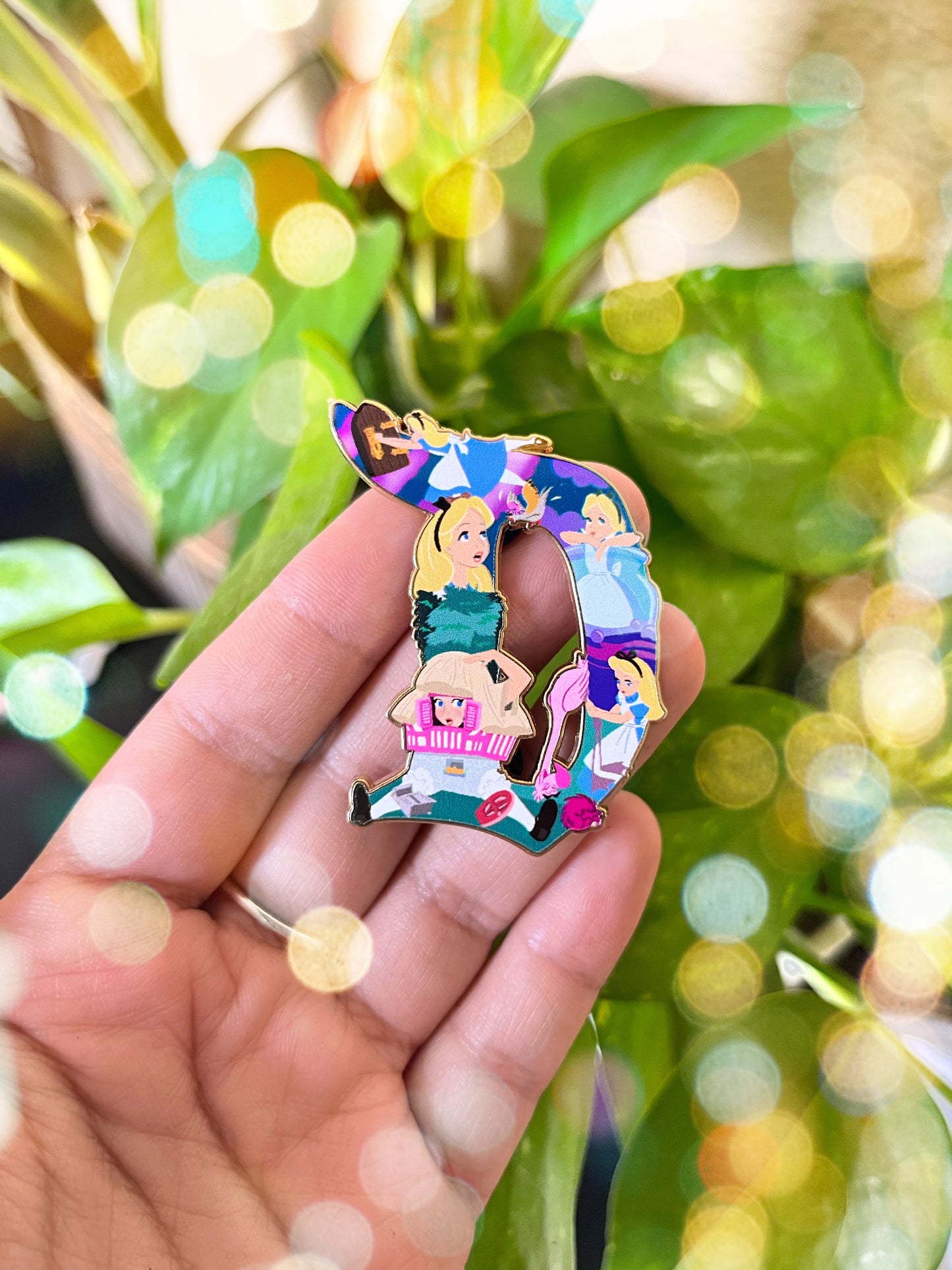 Alice Enamel Pin
