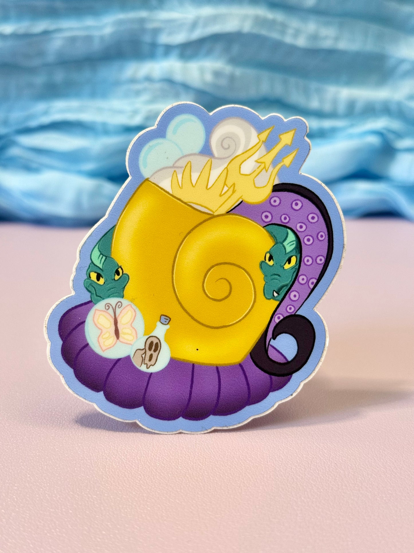 Sea Witch Spooky Mug Vinyl Sticker