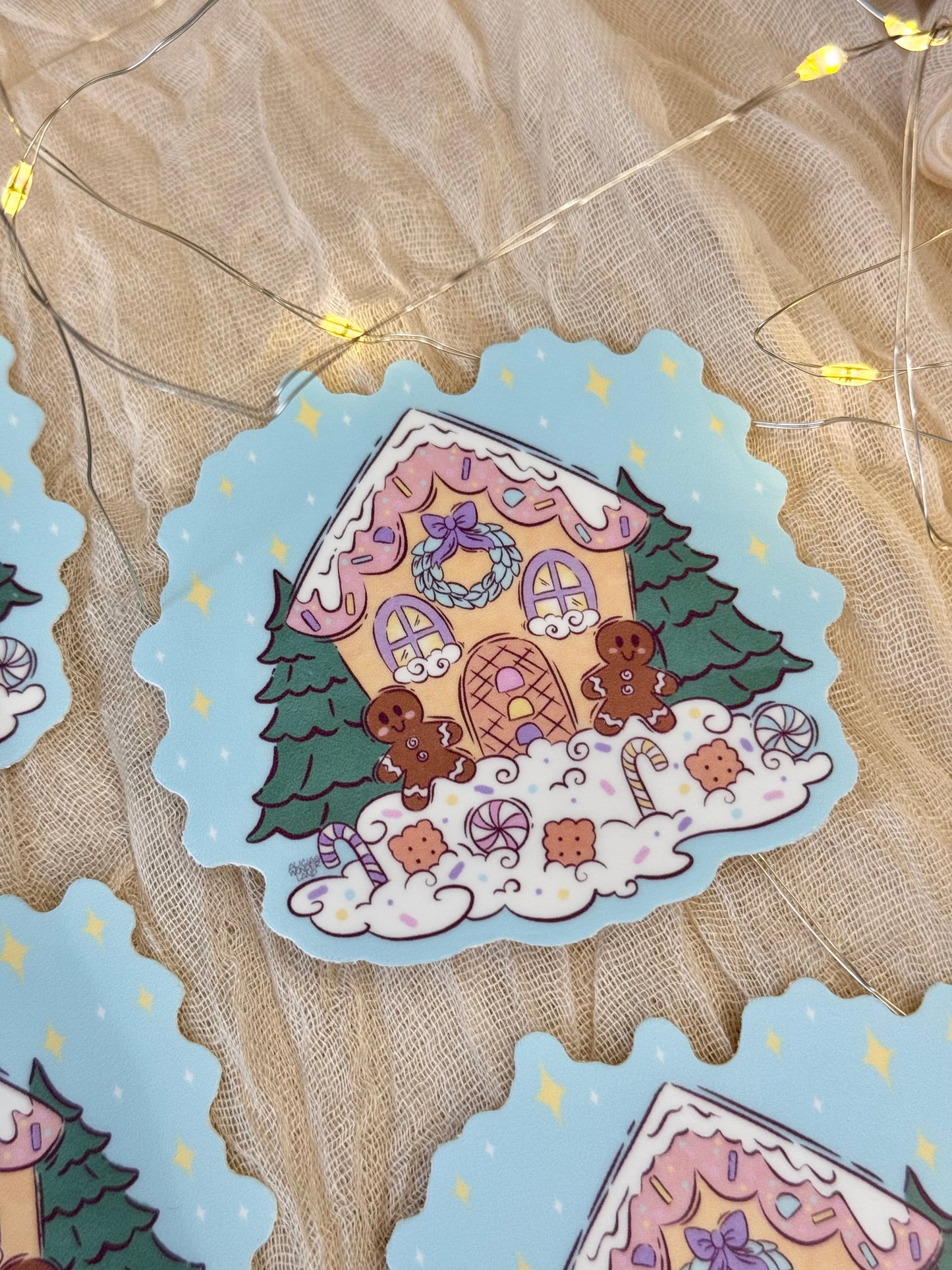 Gingerbread House Sticker