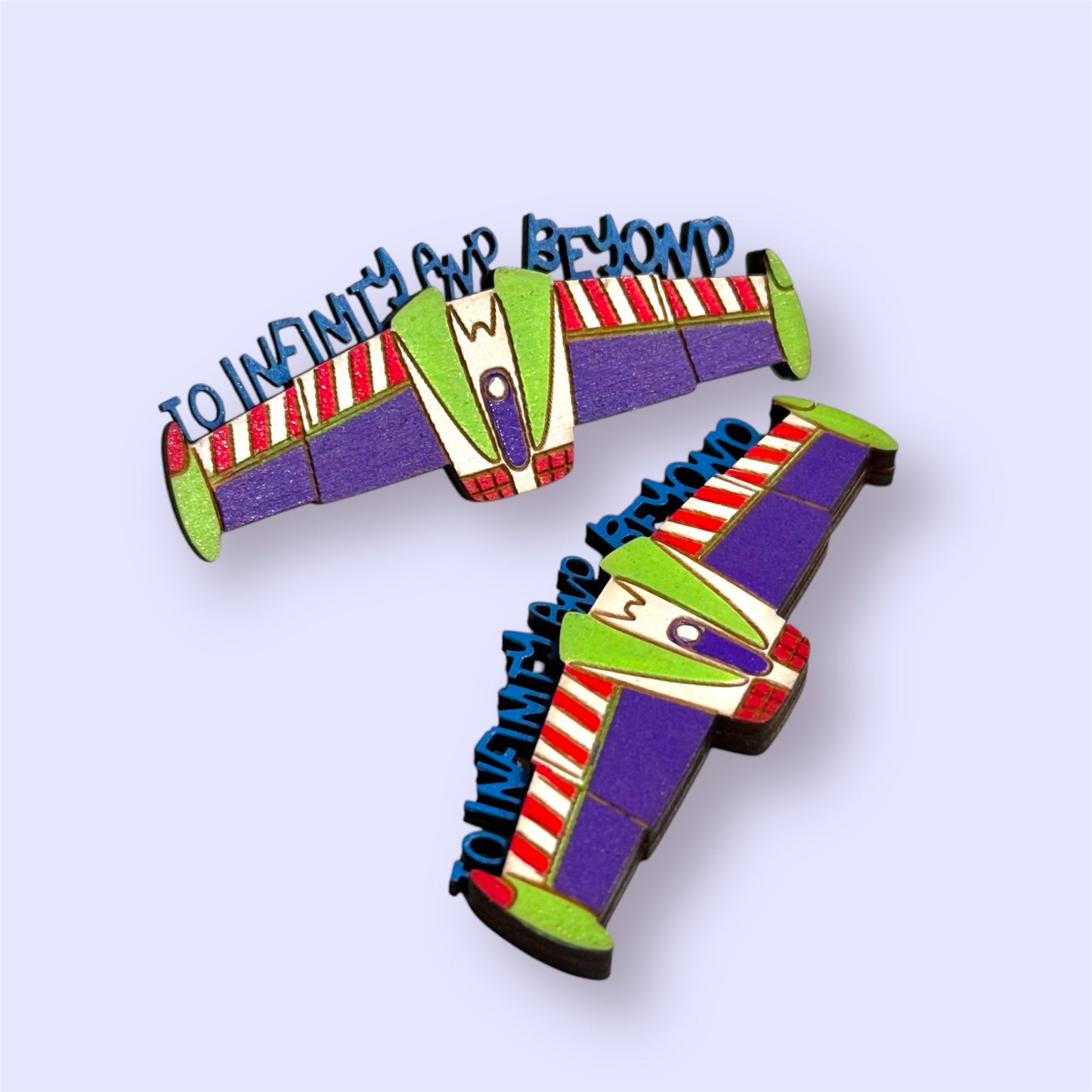 To Infinity Wood Pin or Magnet