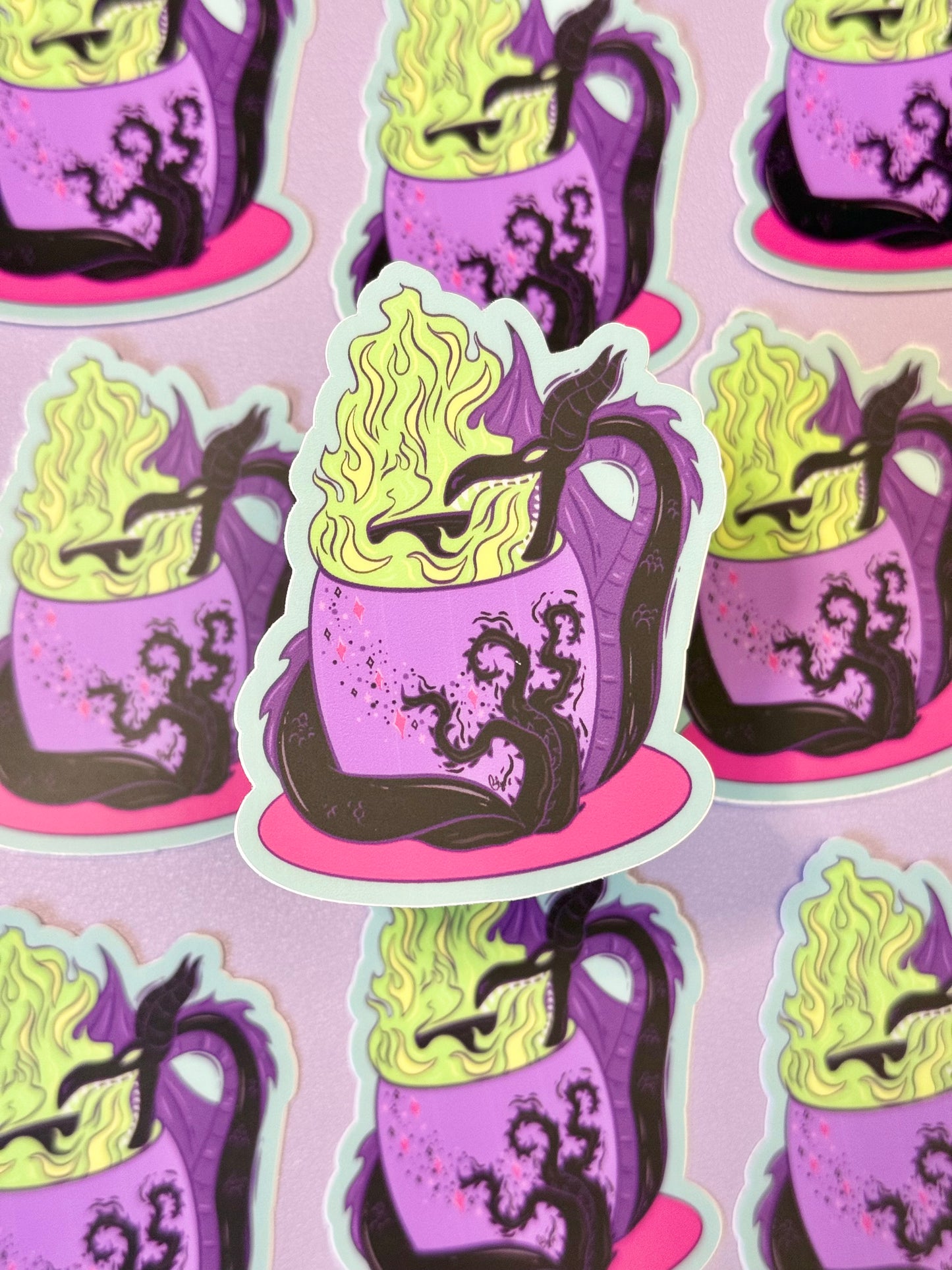 Mistress of Evil Spooky Mug Vinyl Sticker