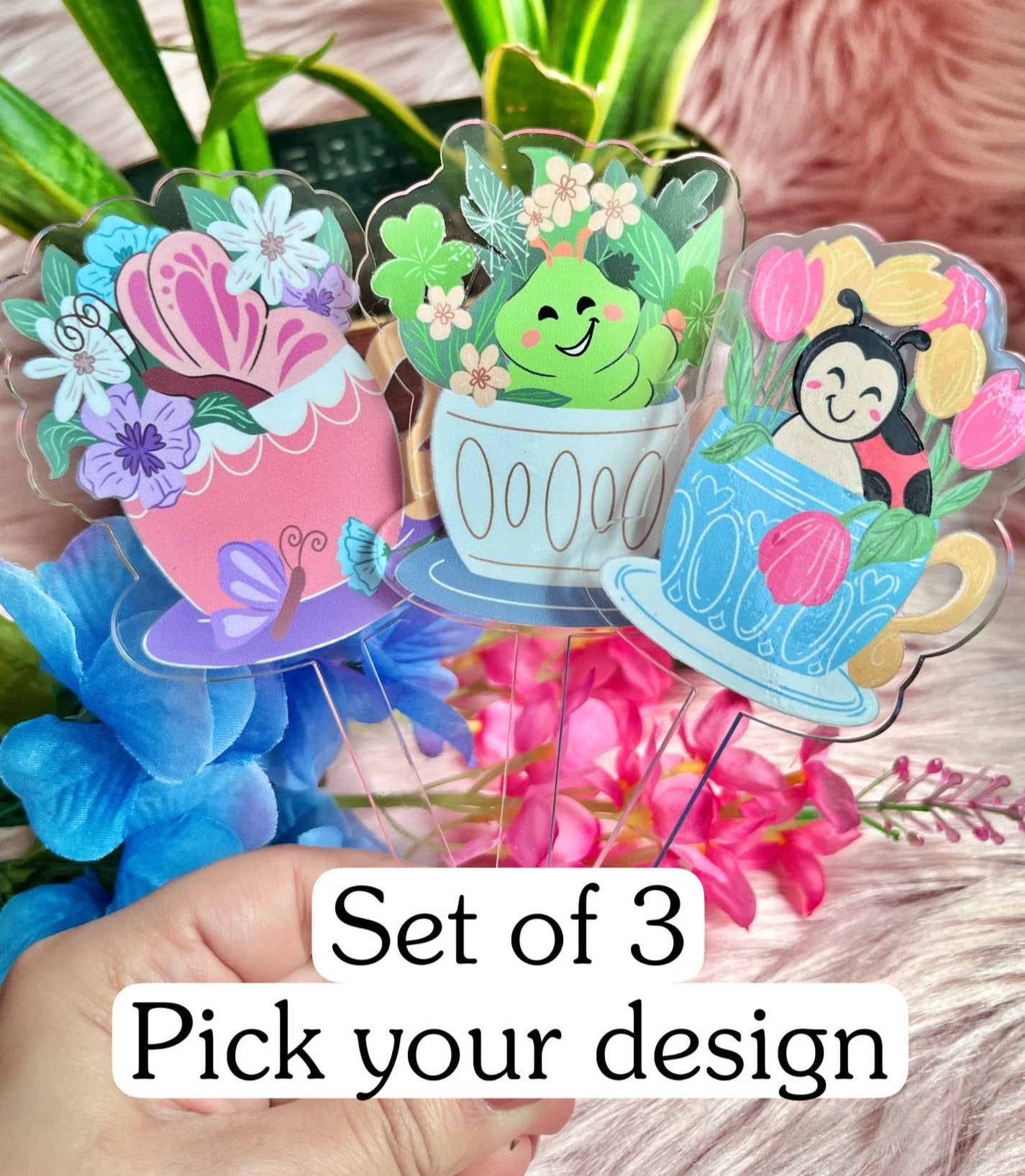 Set of 3 Plant Stake