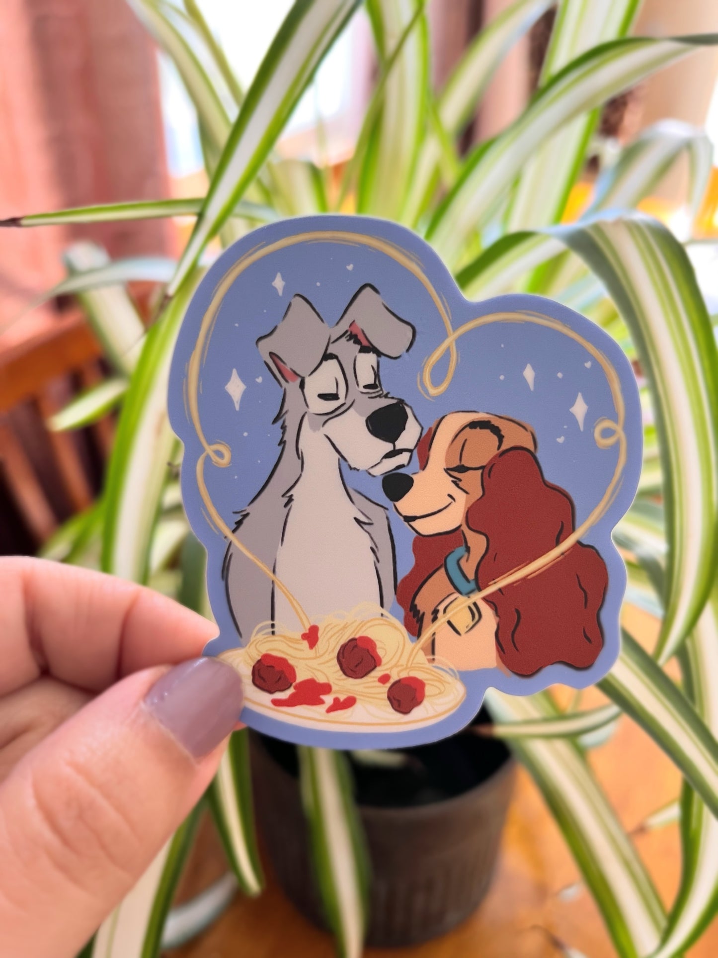 Spaghetti & Bella Notte Vinyl Sticker