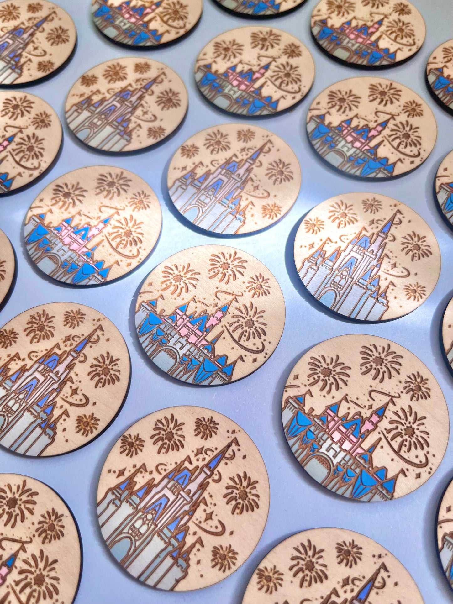 Castle Wood Pin or Magnet