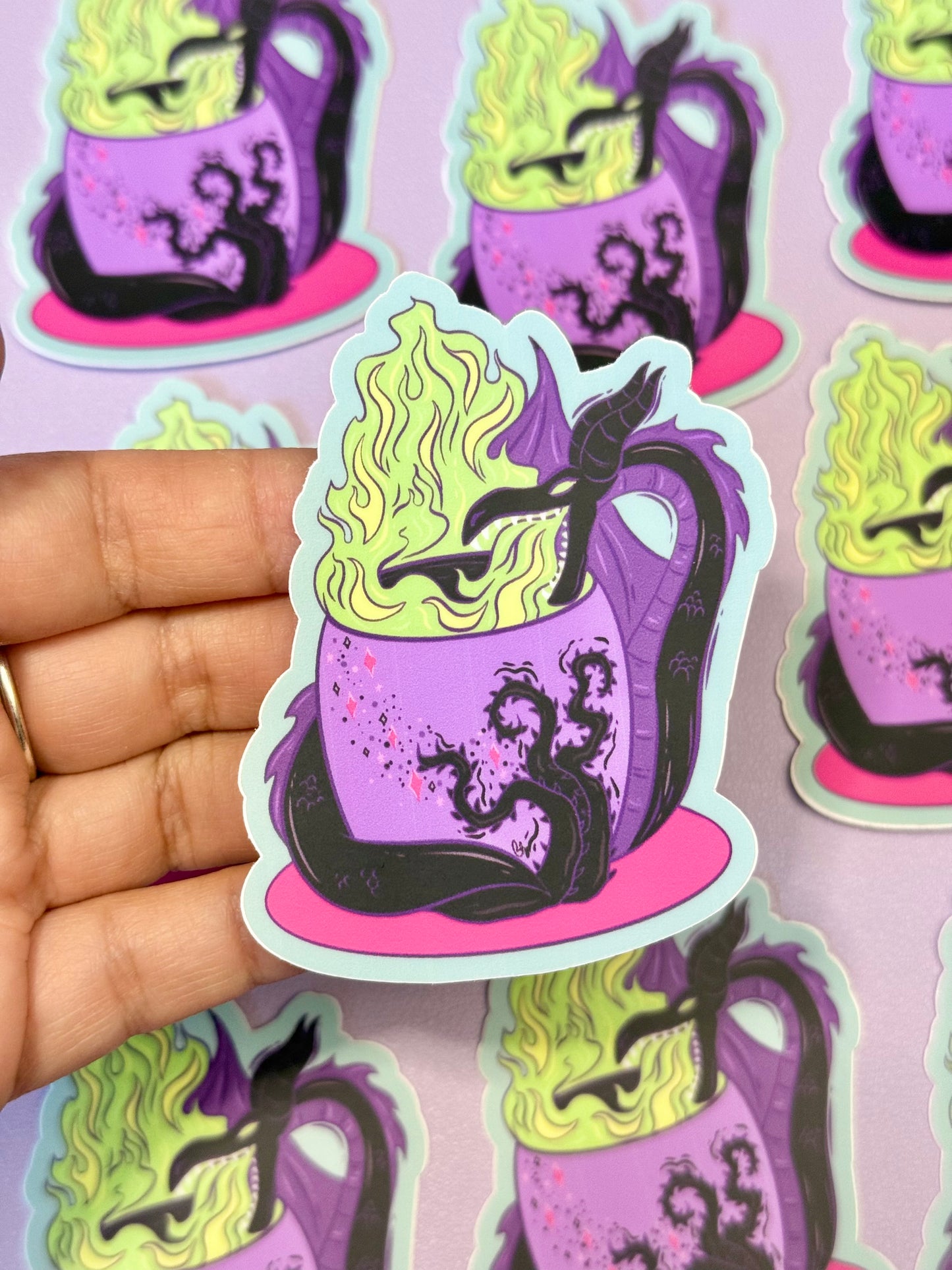 Mistress of Evil Spooky Mug Vinyl Sticker