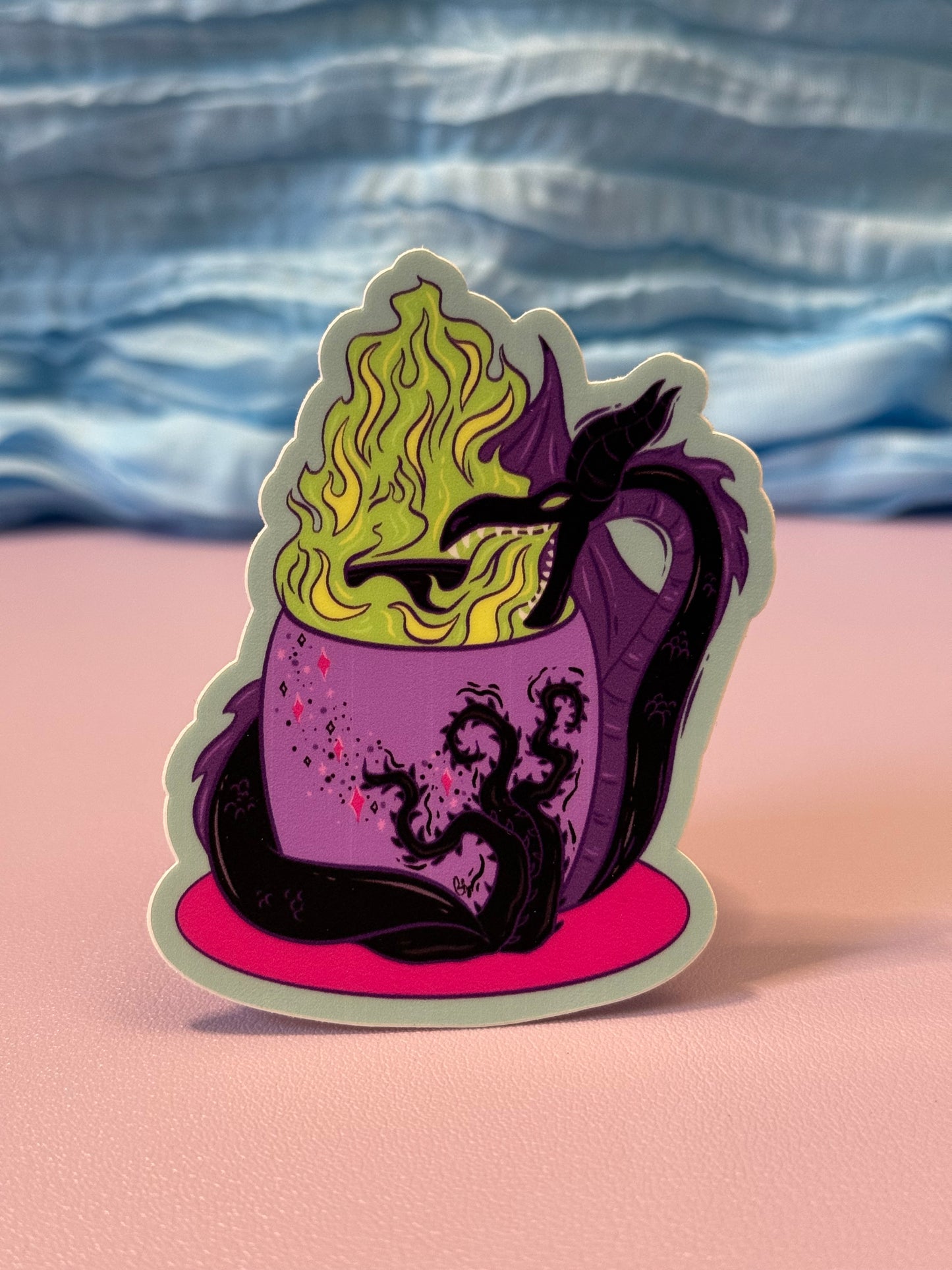 Mistress of Evil Spooky Mug Vinyl Sticker