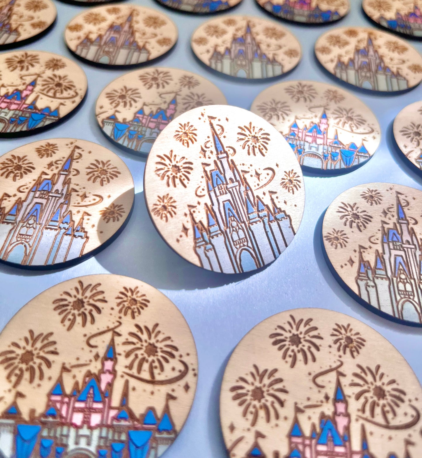 Castle Wood Pin or Magnet