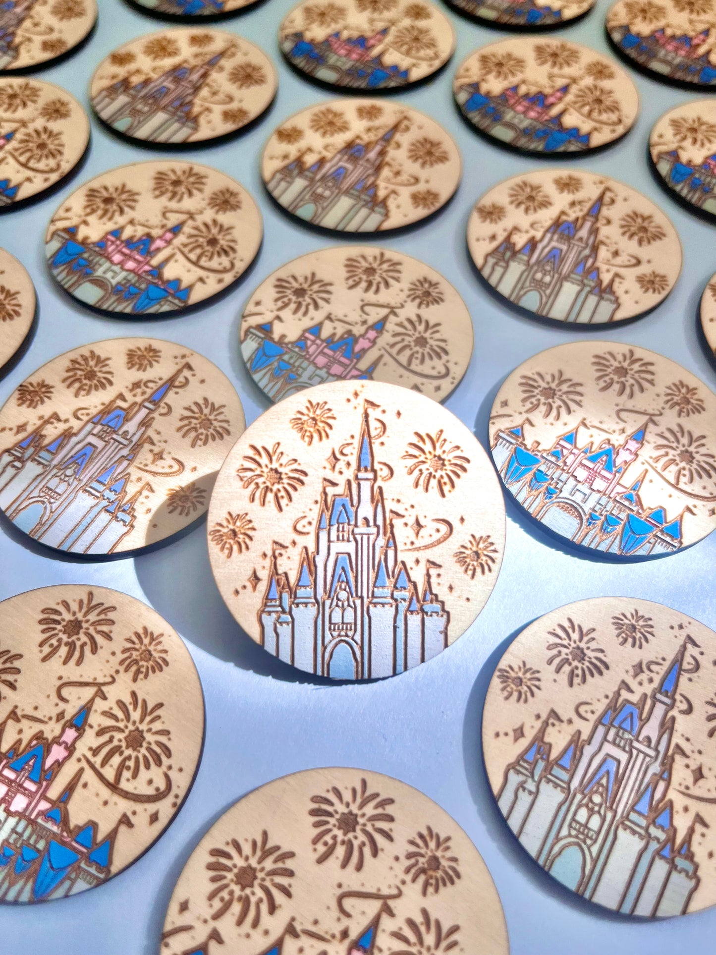 Castle Wood Pin or Magnet