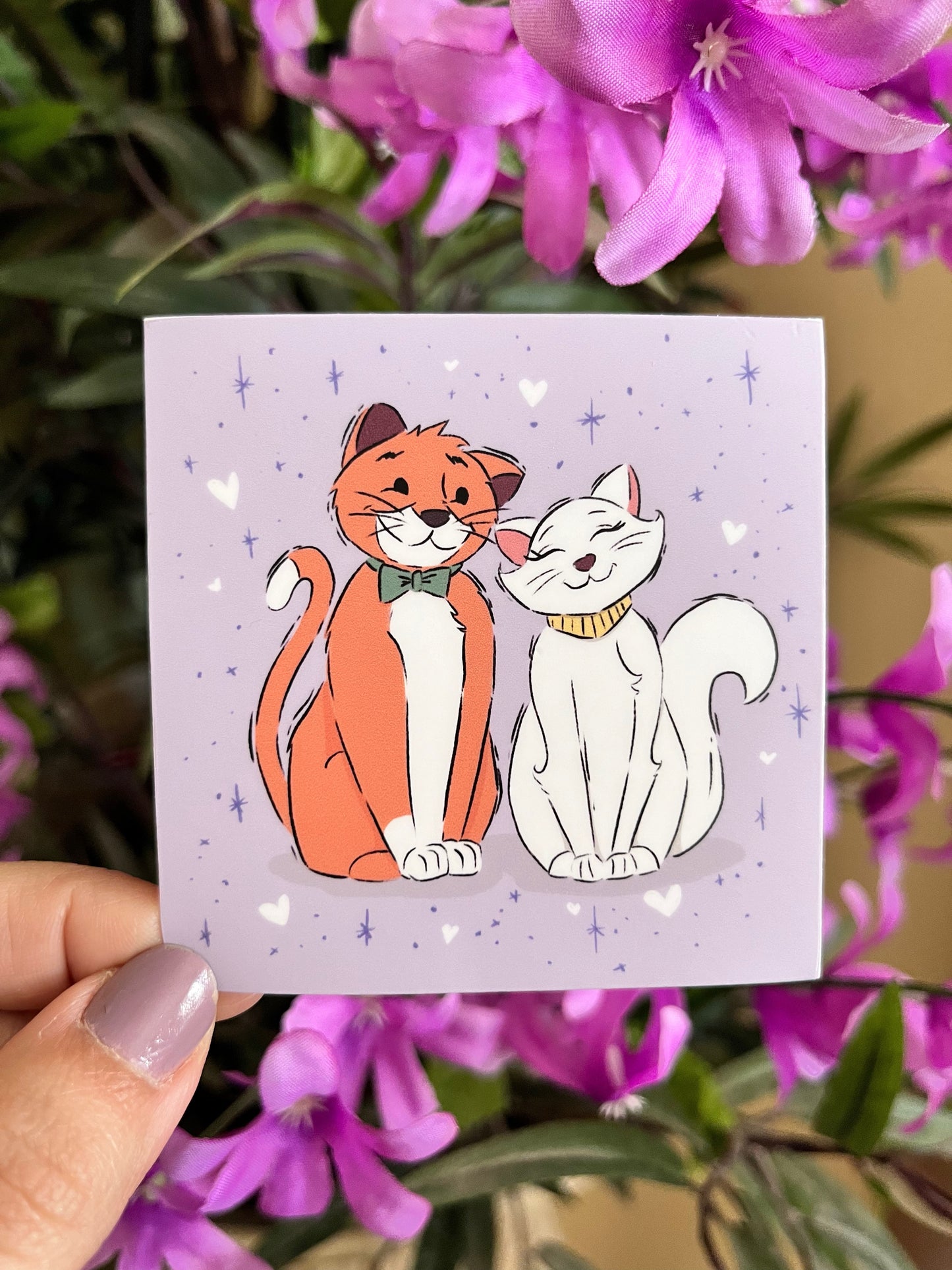Purrfect Pair Vinyl Sticker