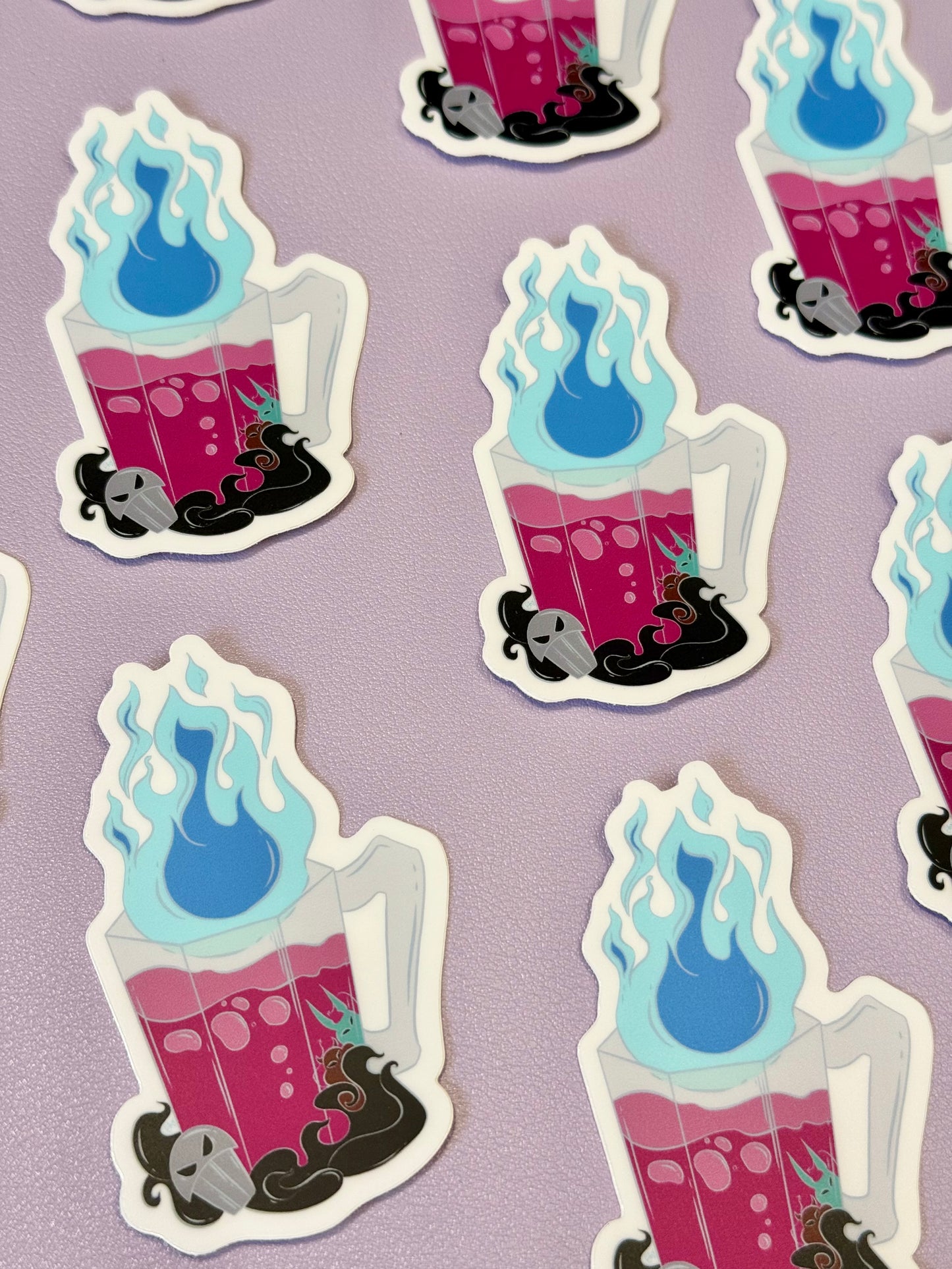 Underworld Villain Spooky Mug Sticker