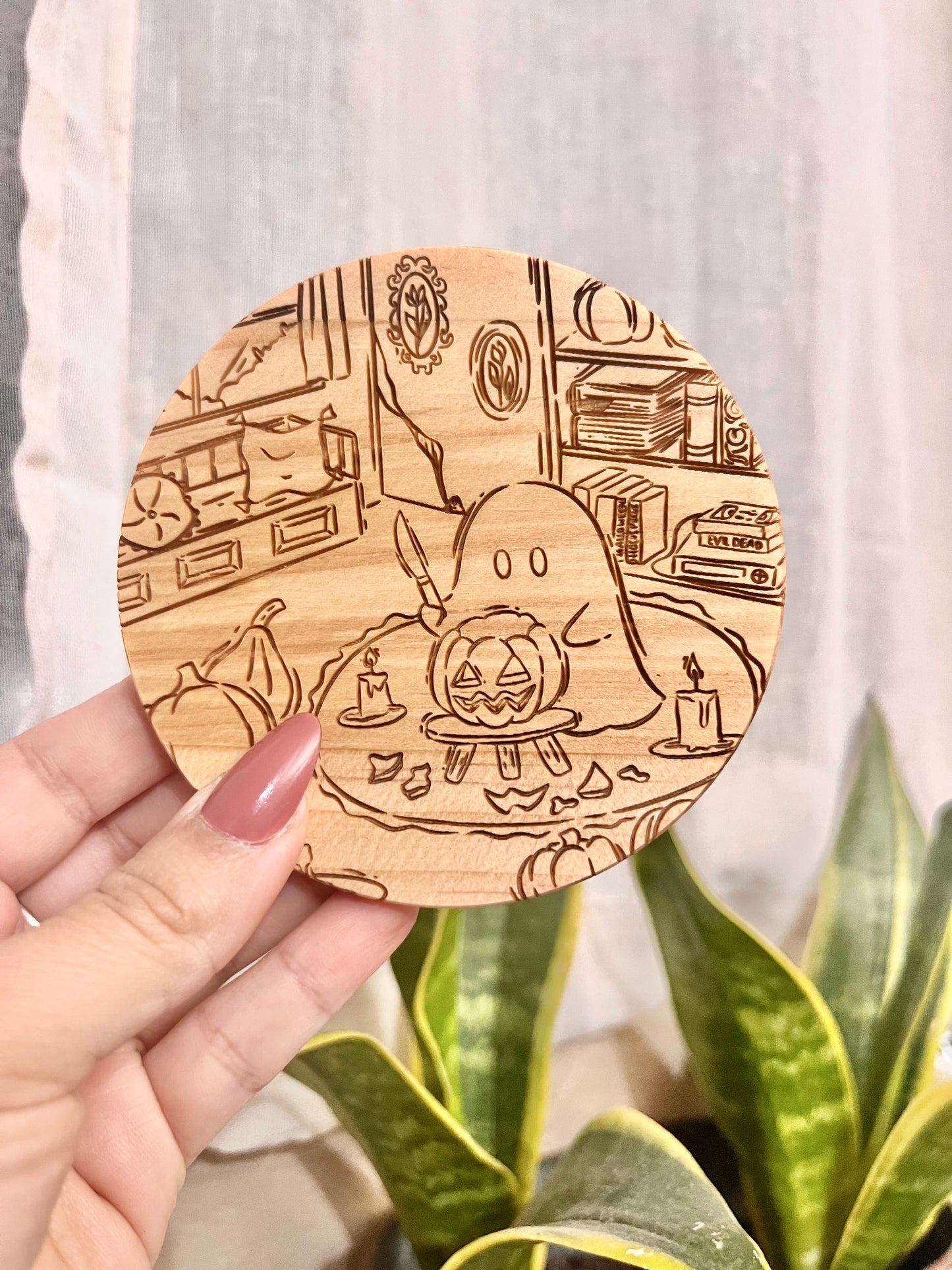 Spooky Wood Coasters