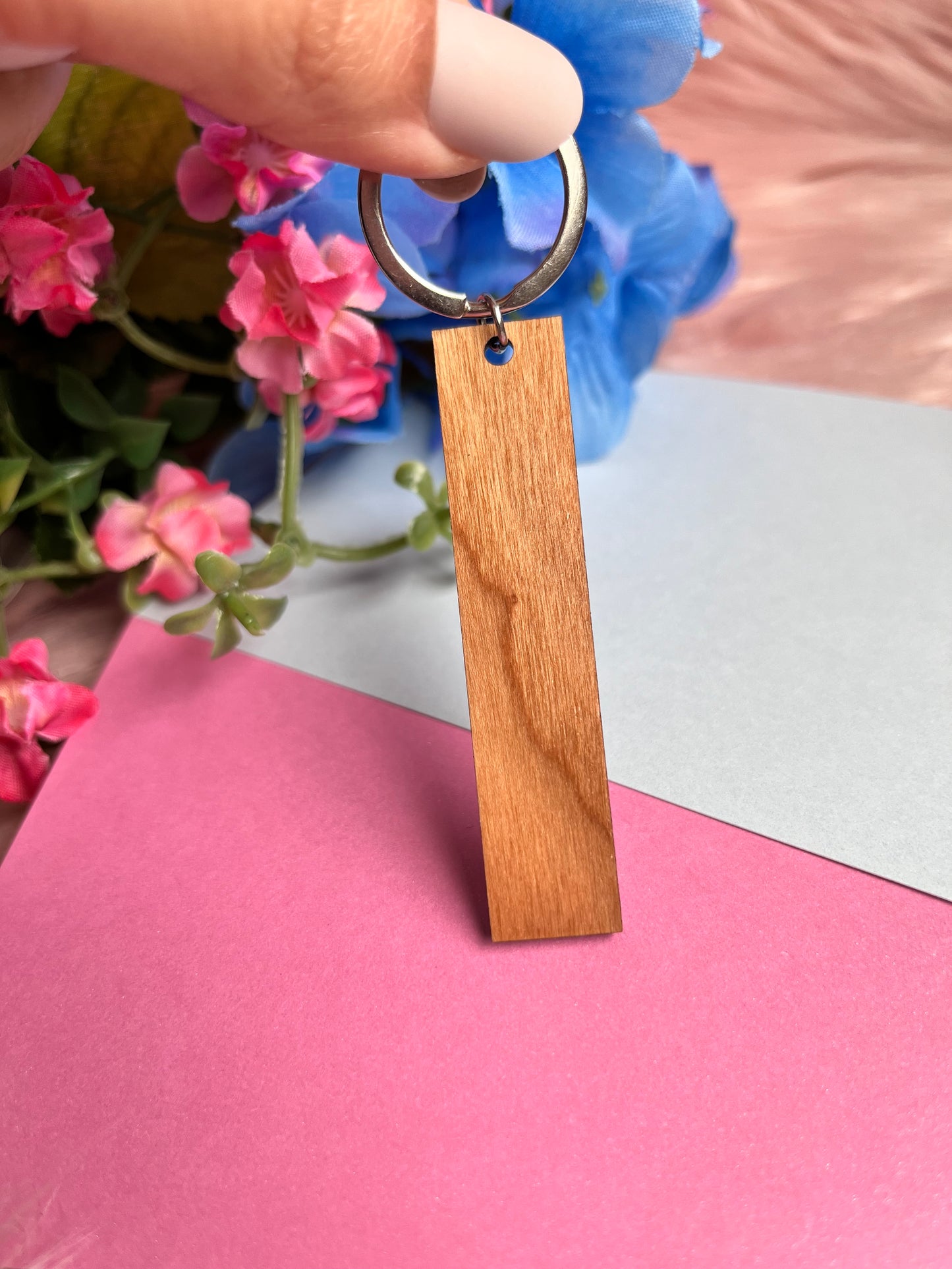 The Way Wood Keychain