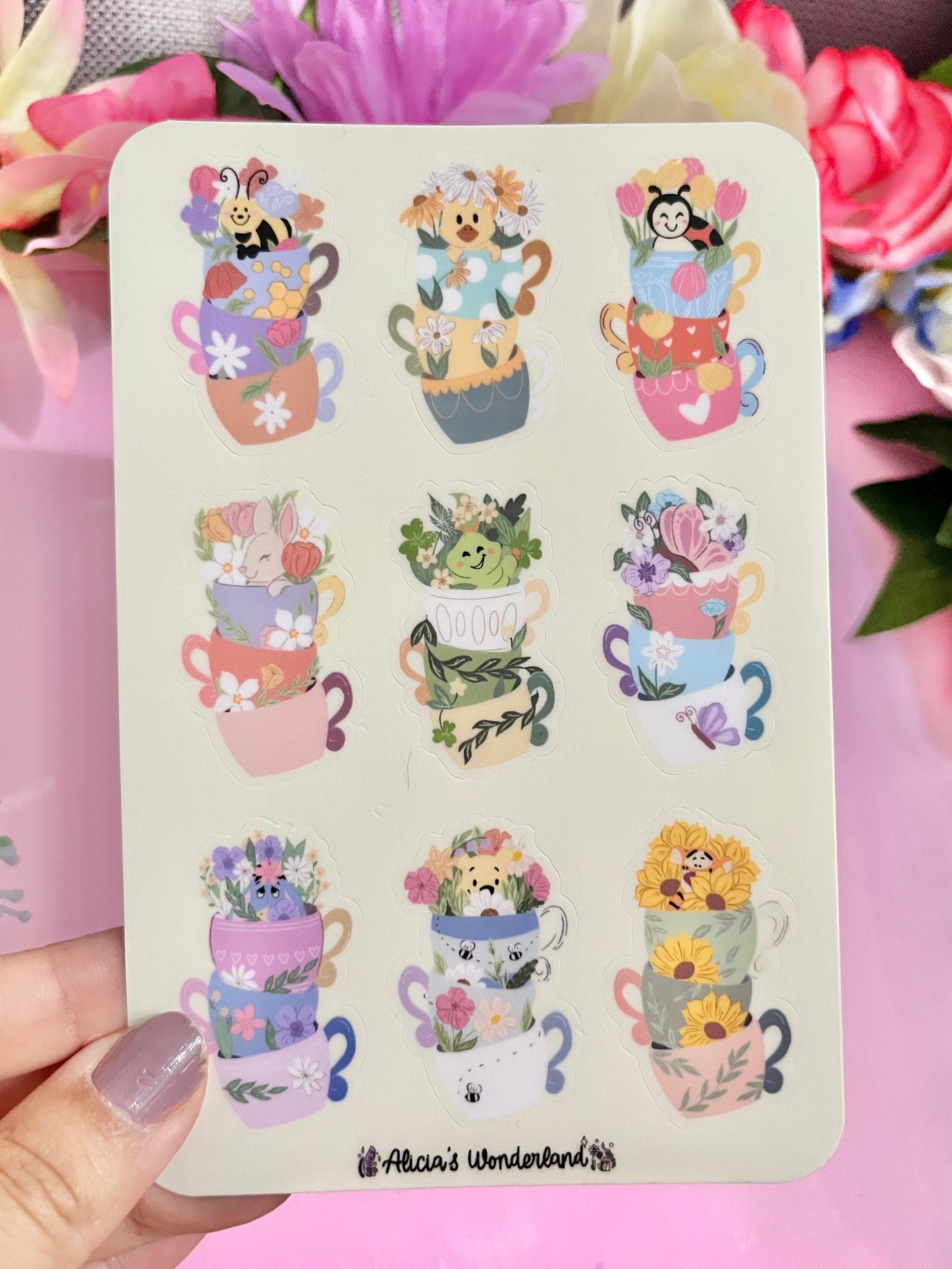 Tea Cup Cuties Sticker Sheet