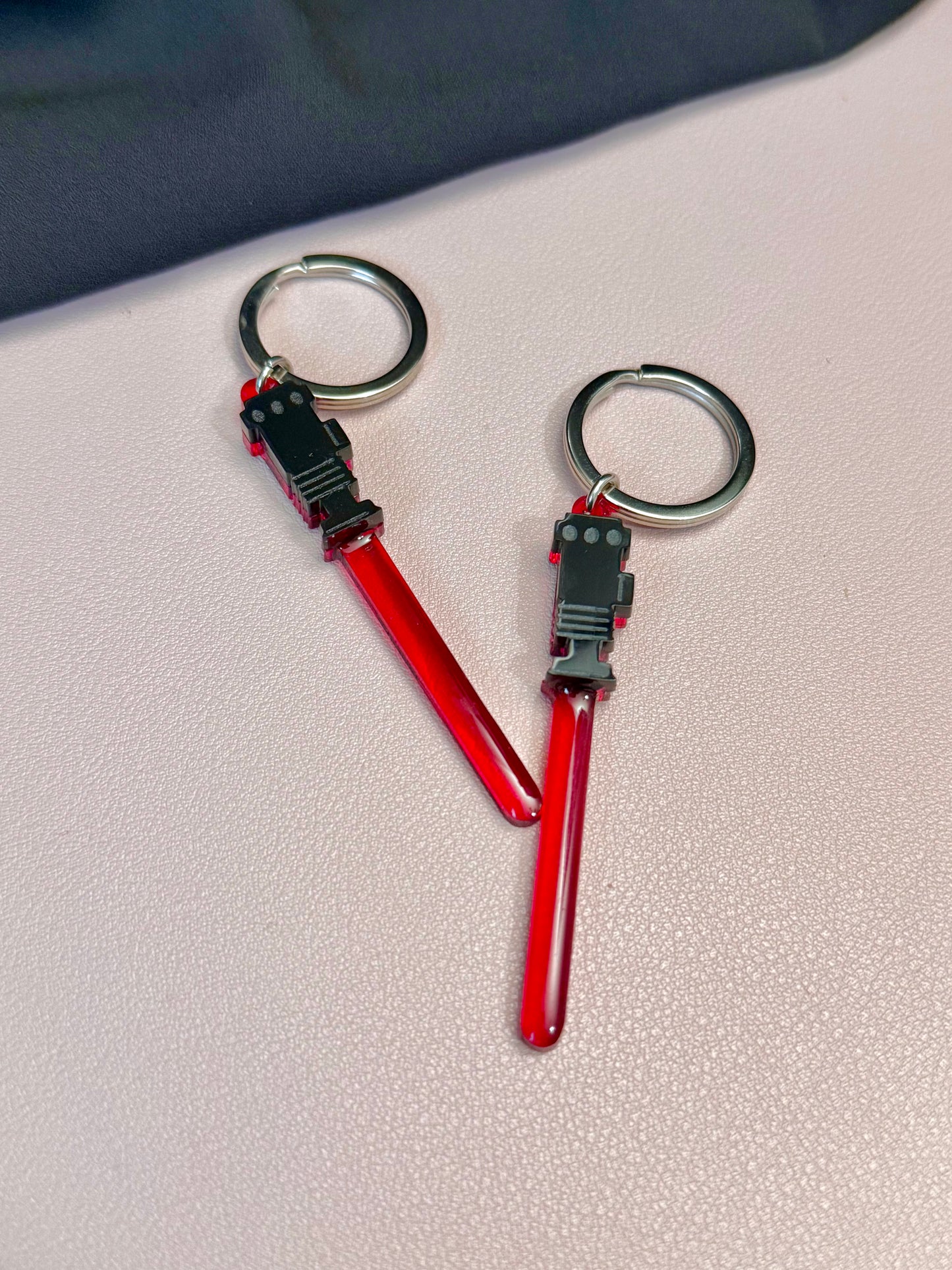 Red Lightsaber Keychain