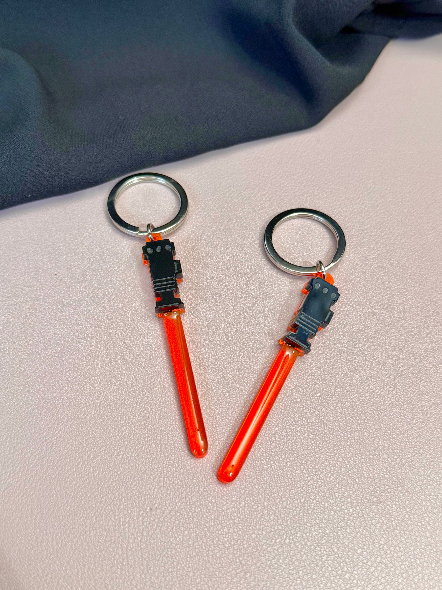Orange Lightsaber Keychain