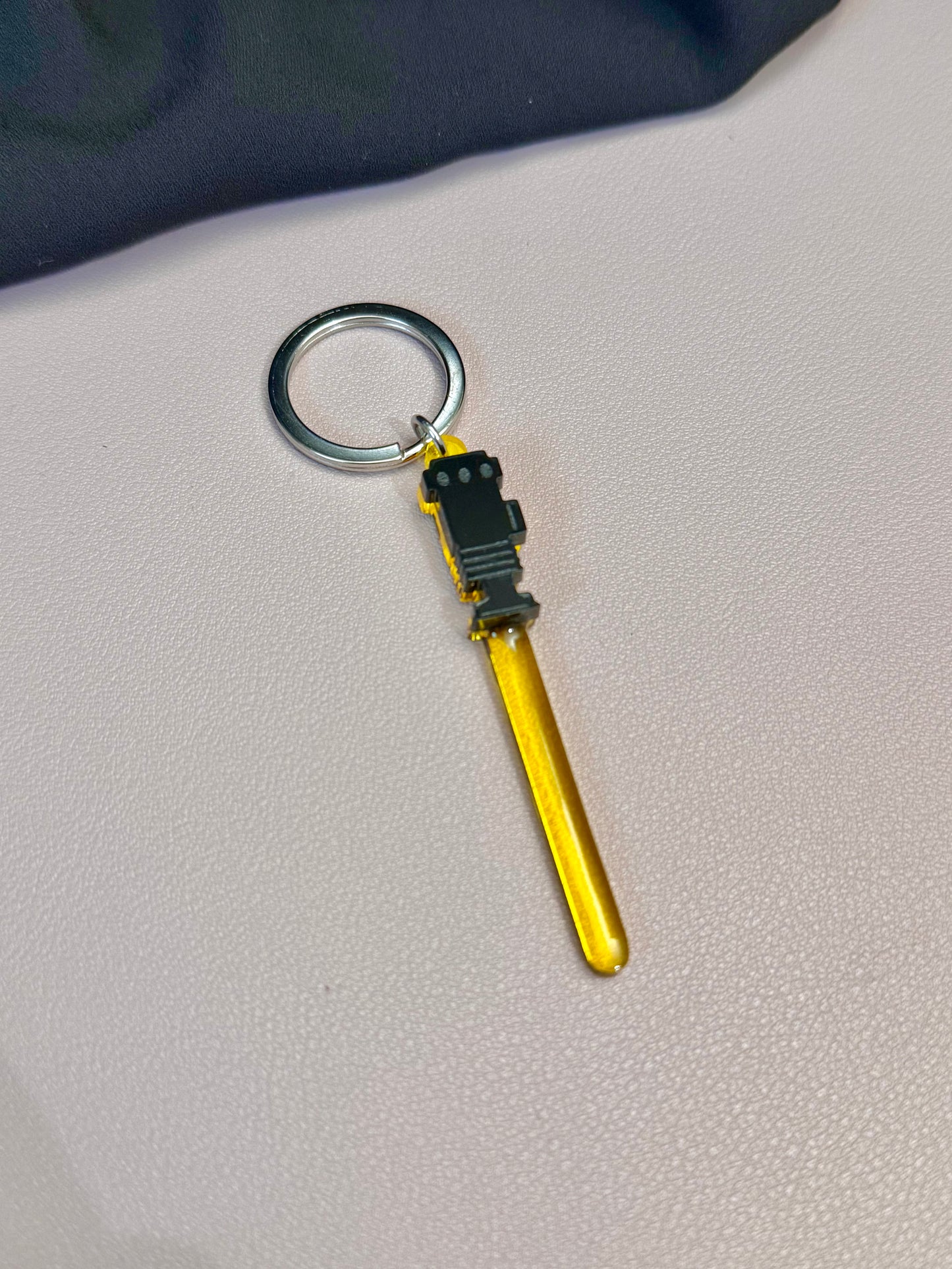 Yellow Lightsaber Keychain
