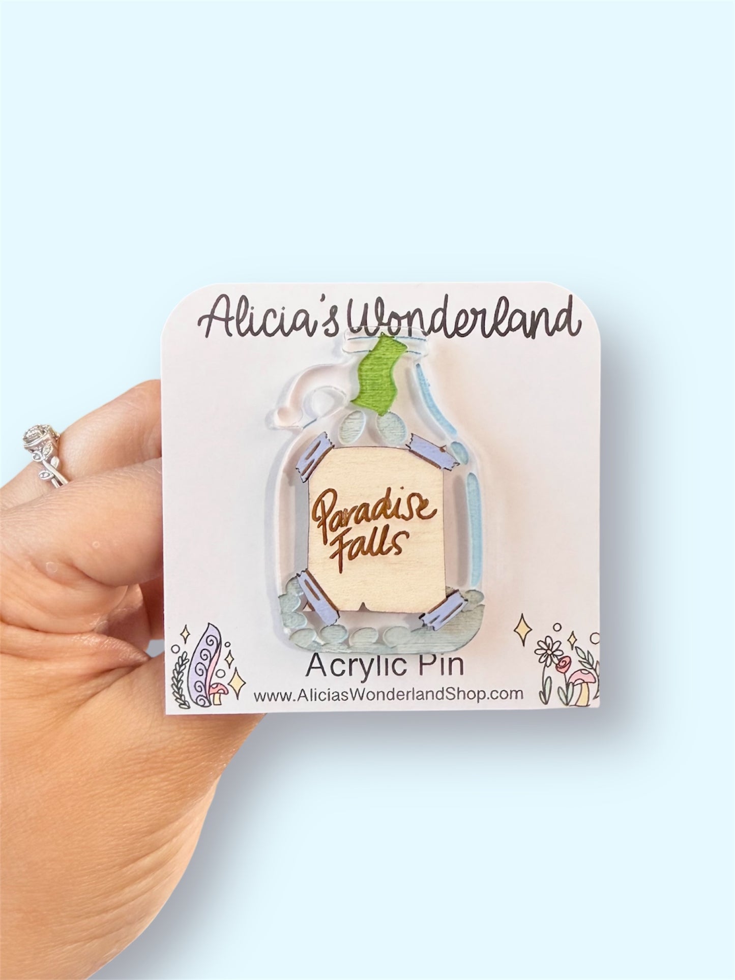 For Paradise Falls Pin or Magnet
