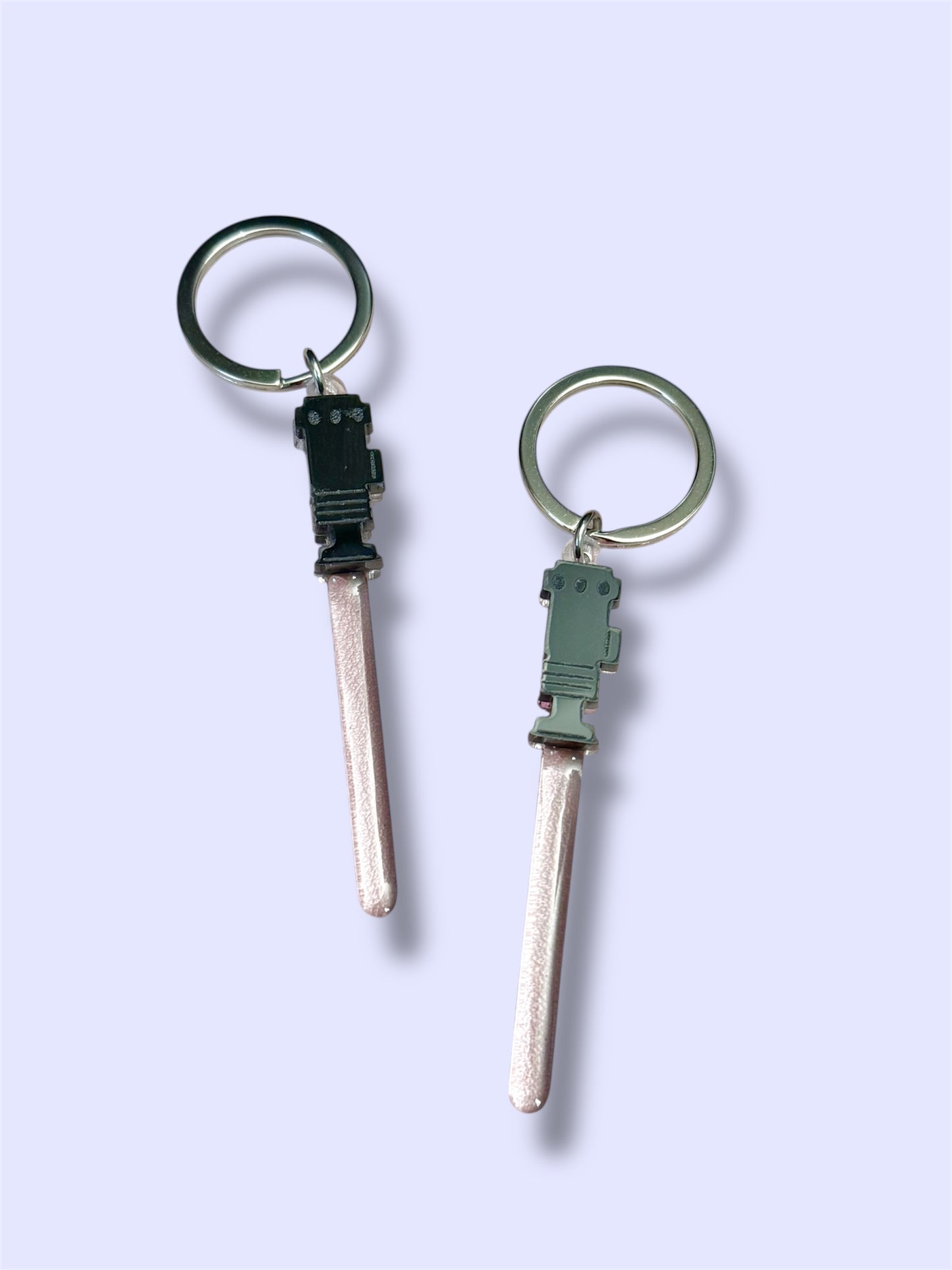 Pink Lightsaber Keychain
