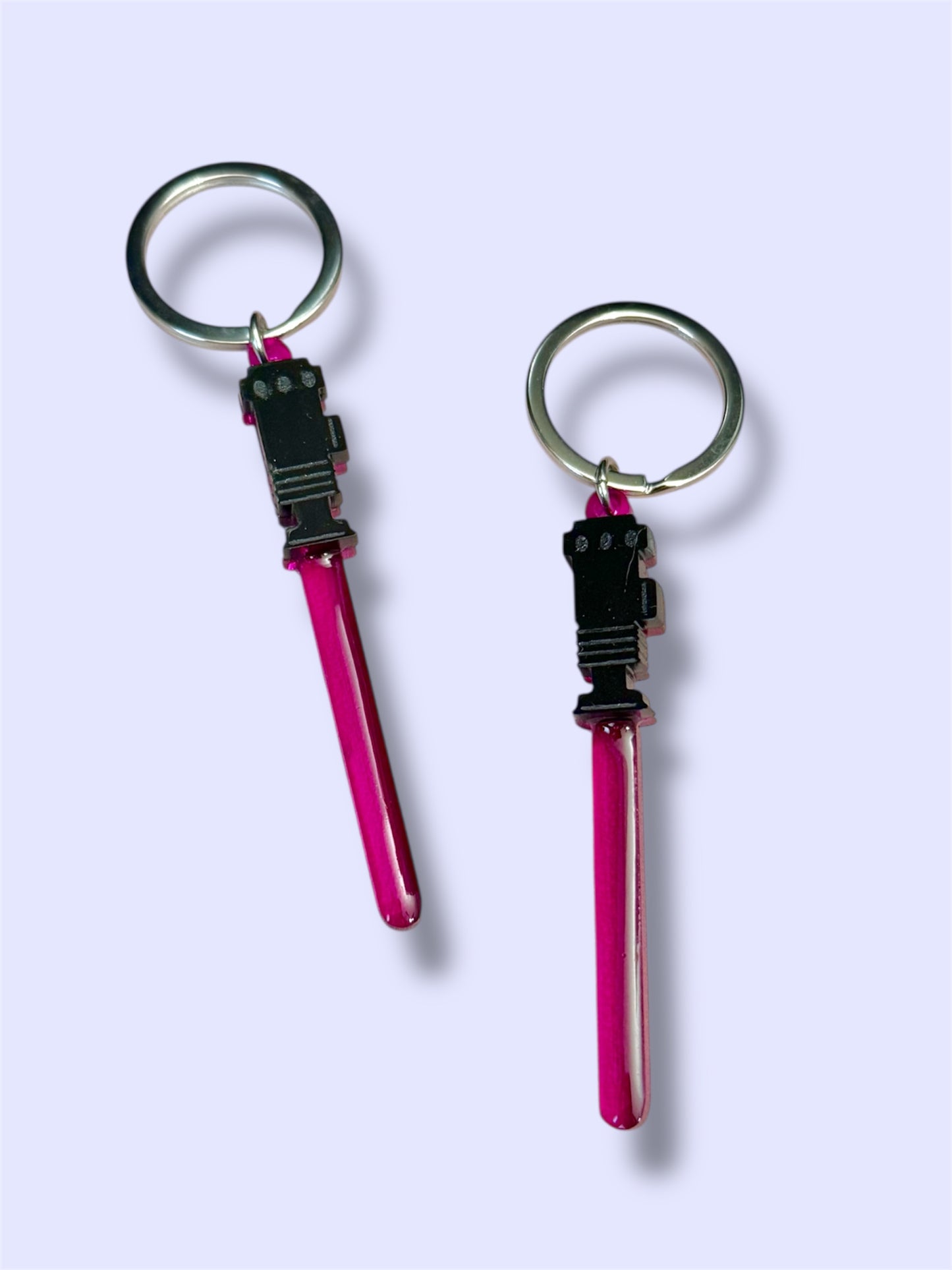Magenta Lightsaber Keychain