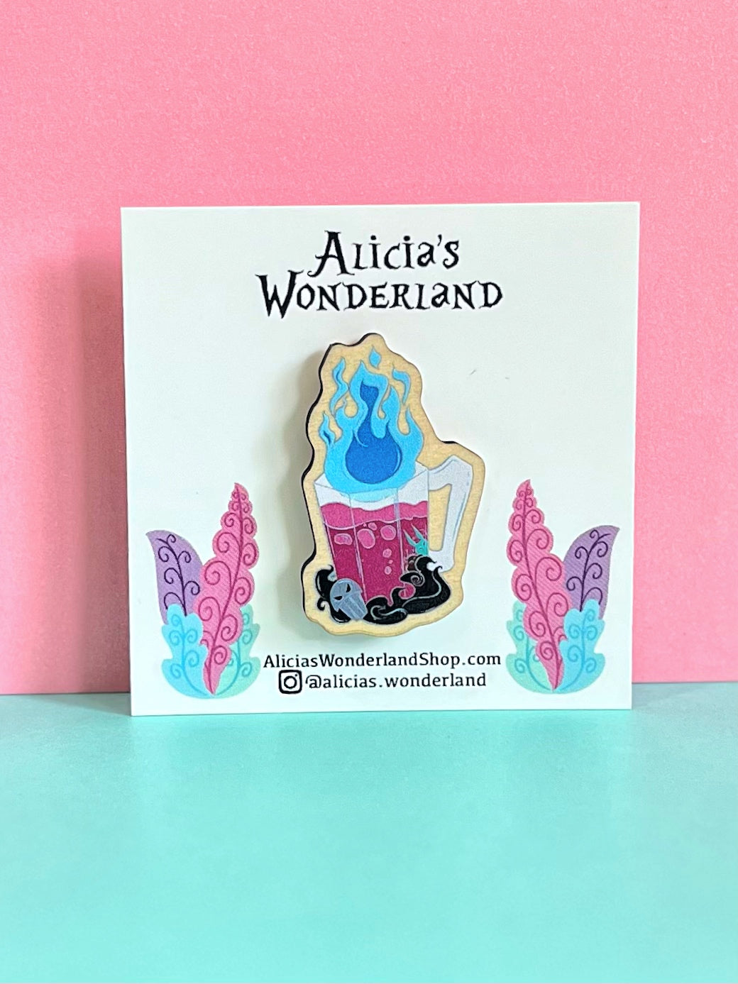 Underworld Villain Mug Wood Pin