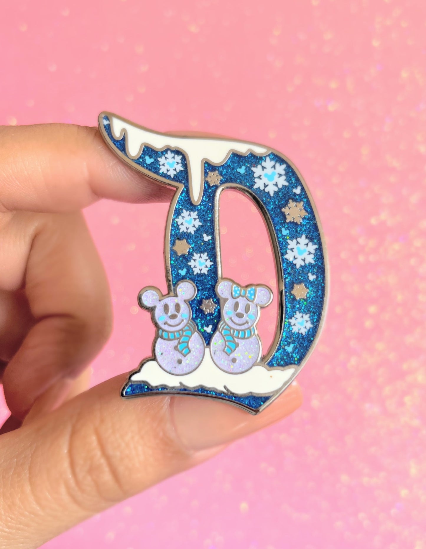 Snow Mouse Enamel Pin