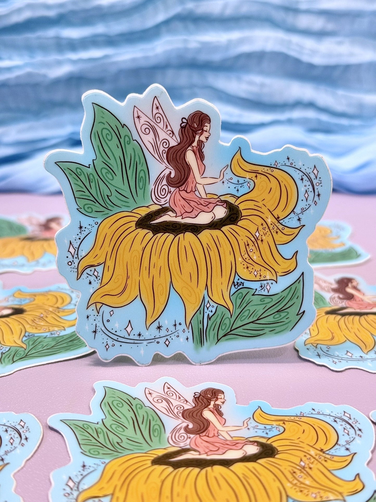Sunshine & Sunflower Fairy Sticker