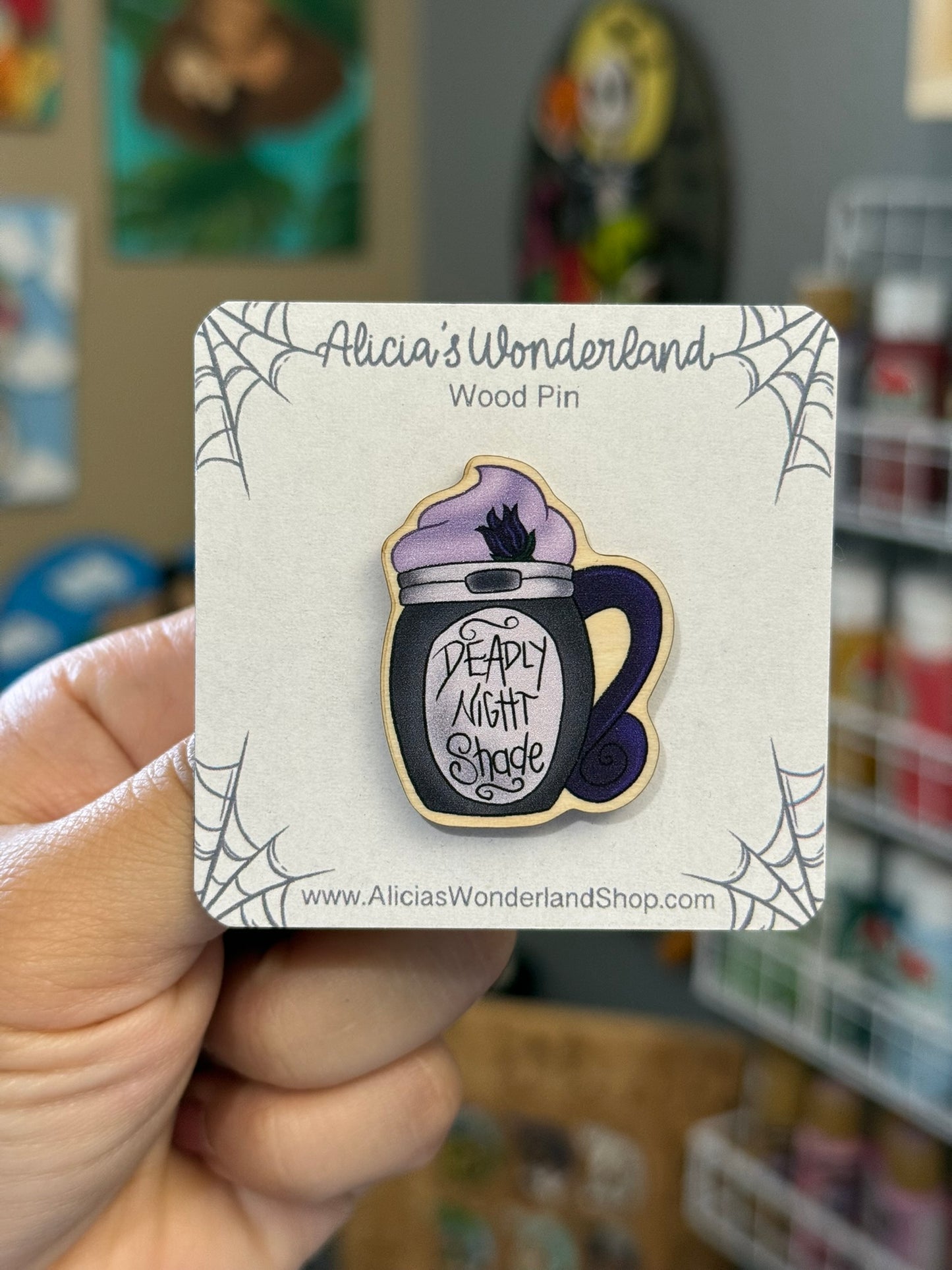 Deadly Nightshade Mug Pin