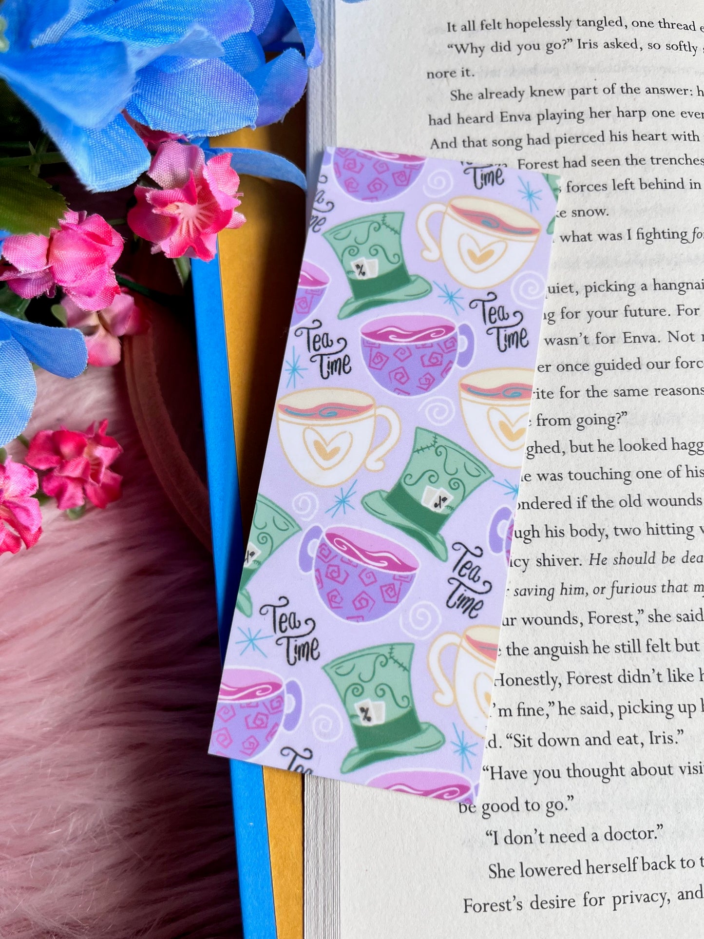 Tea Party Bookmark