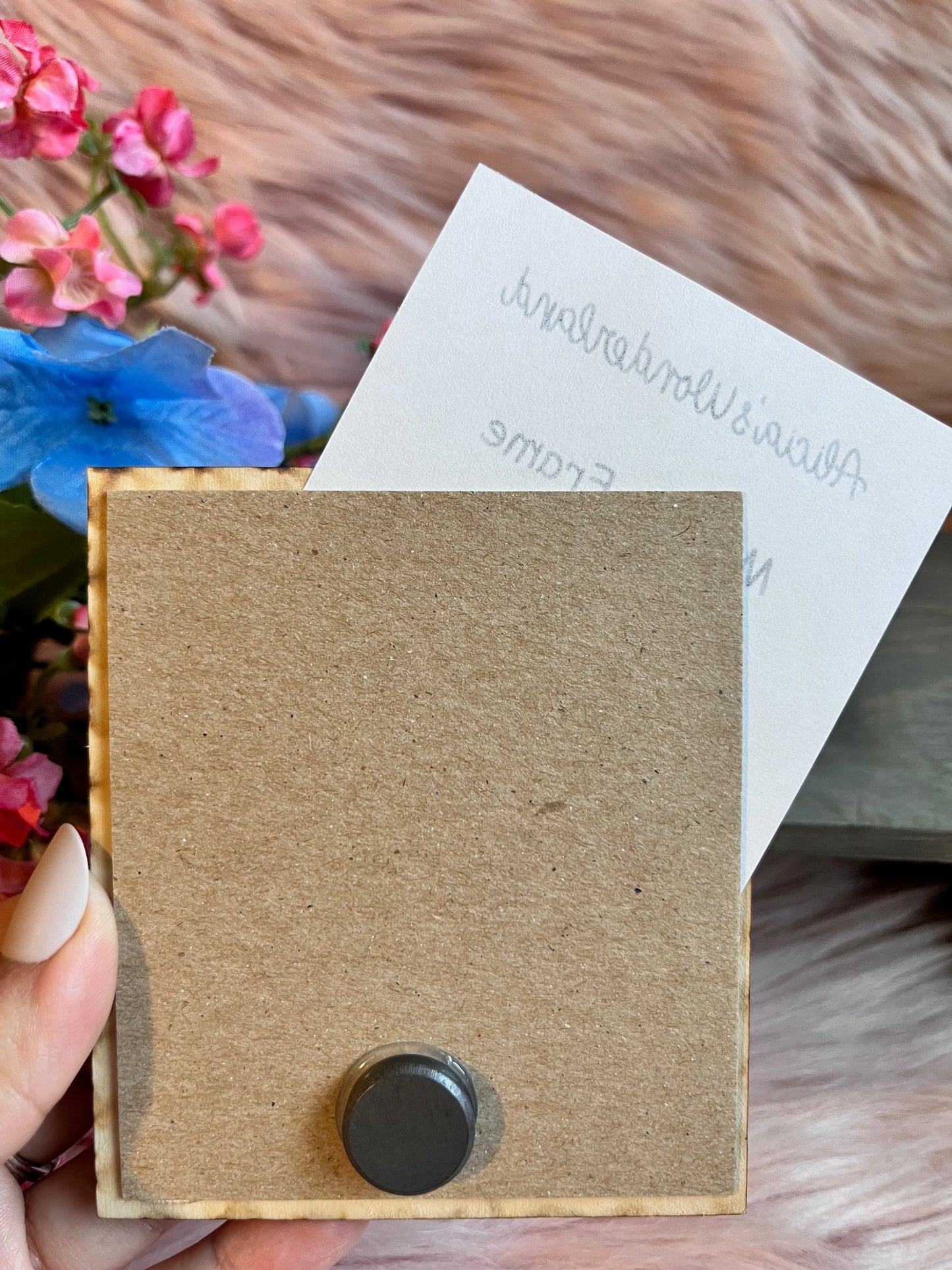Best Mom Magnet Wood Frame