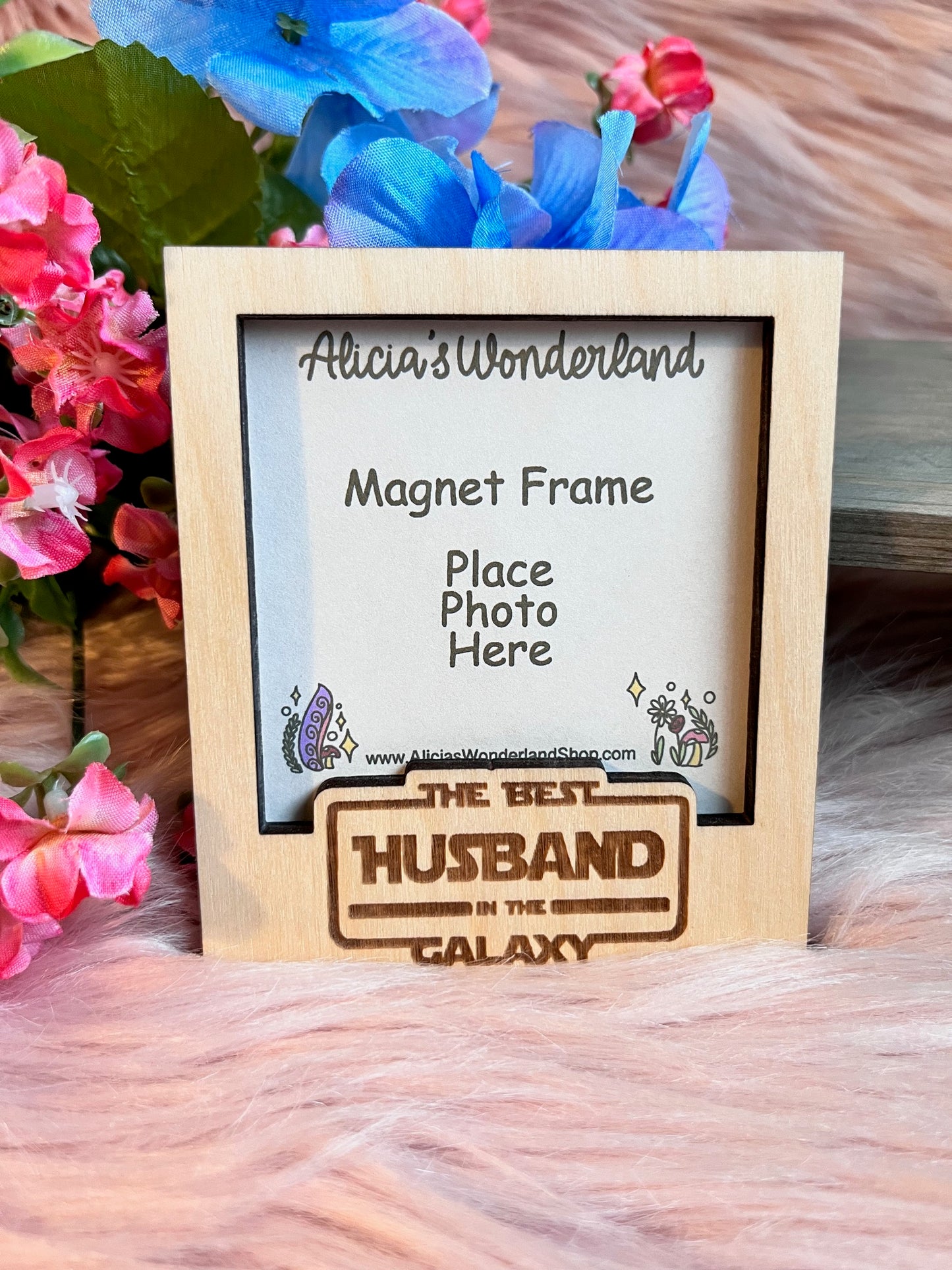 Best Husband Magnet Wood Frame