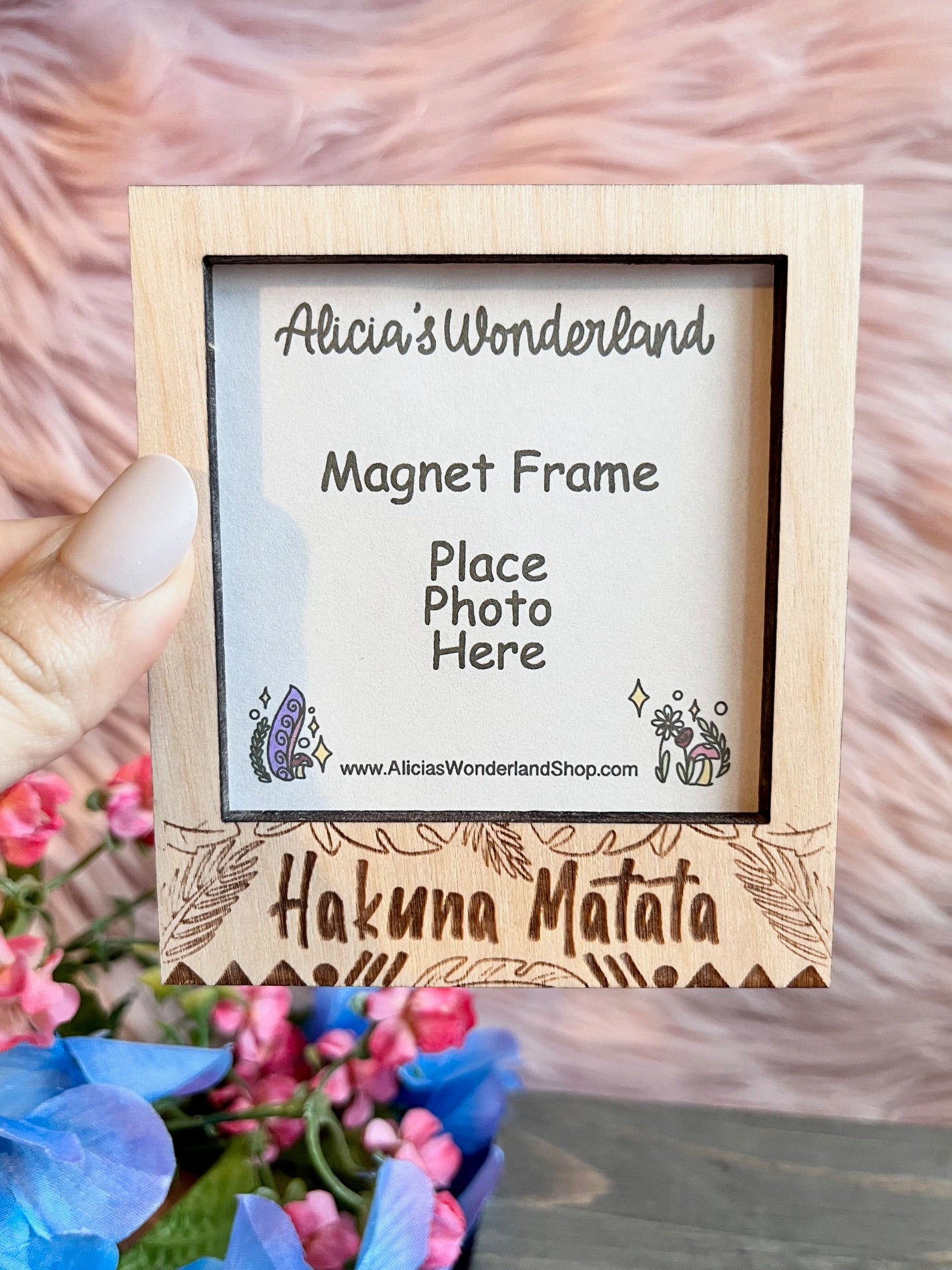 No Worries Magnet Wood Frame
