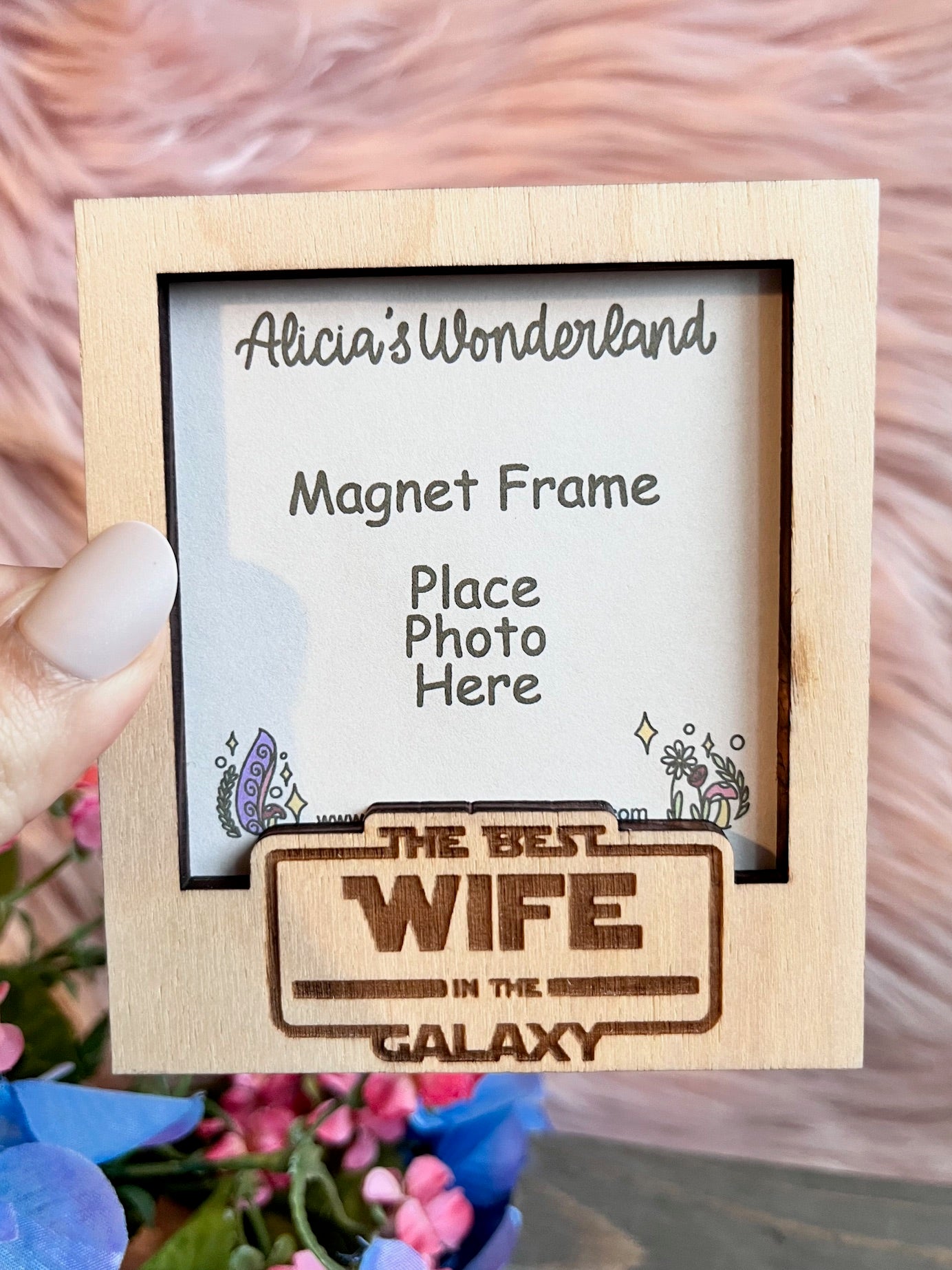 Best Wife Magnet Wood Frame