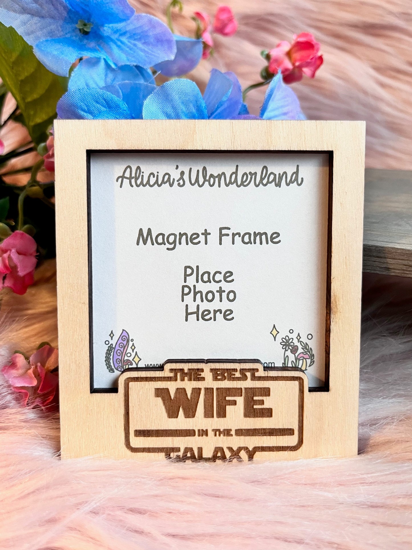 Best Wife Magnet Wood Frame