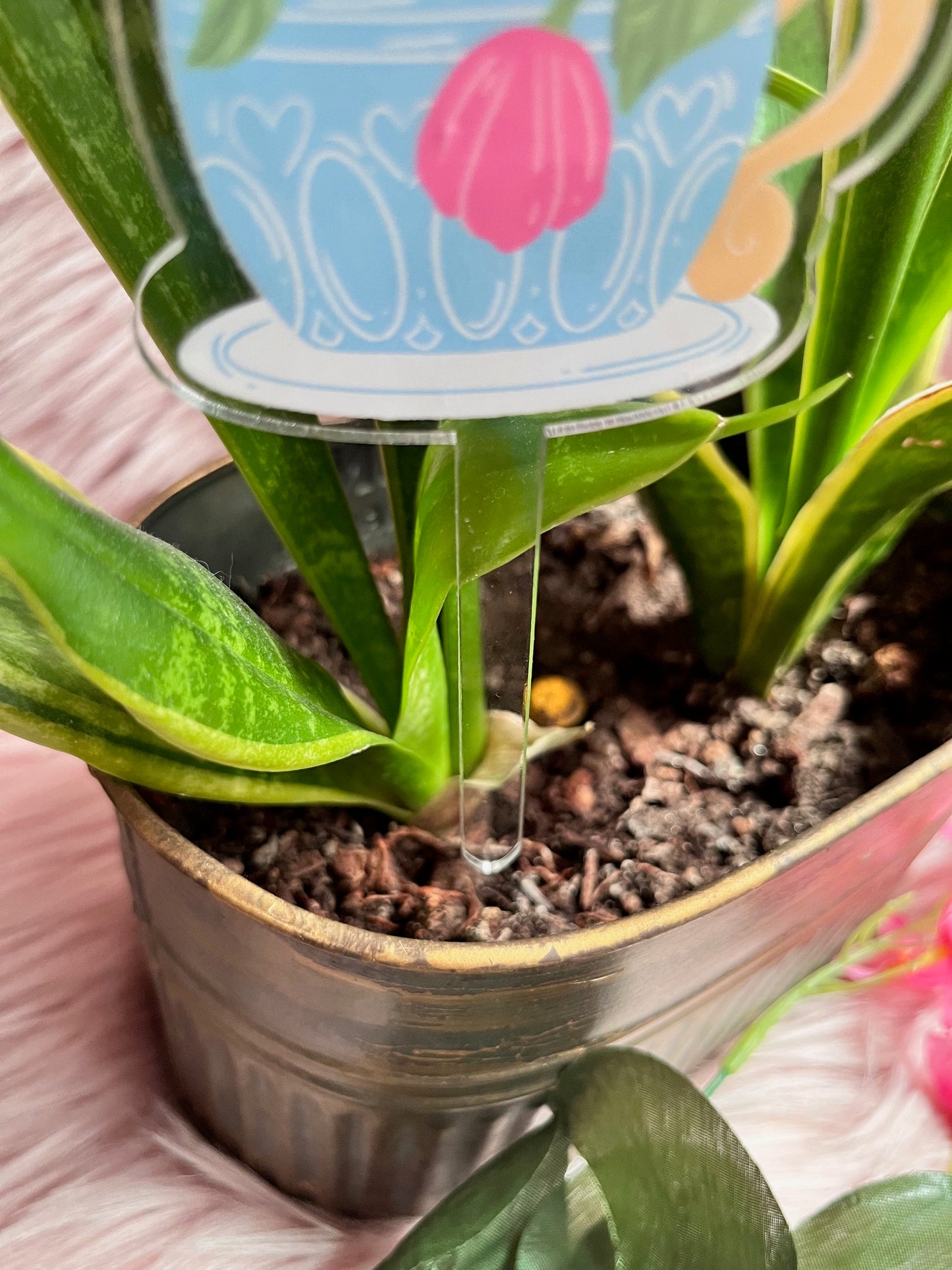 Lady Bug Plant Stake