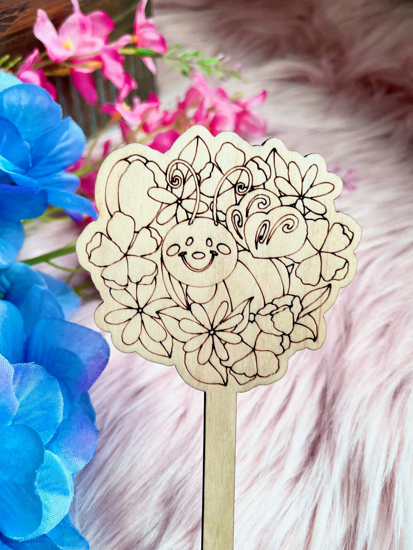 Set of 3 Wood Plant Stake