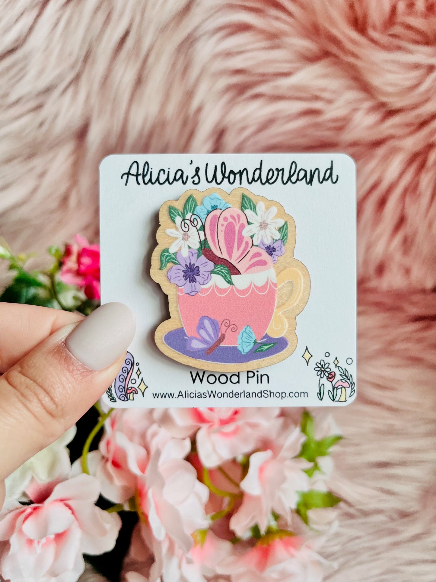 Butterfly Wood Pin
