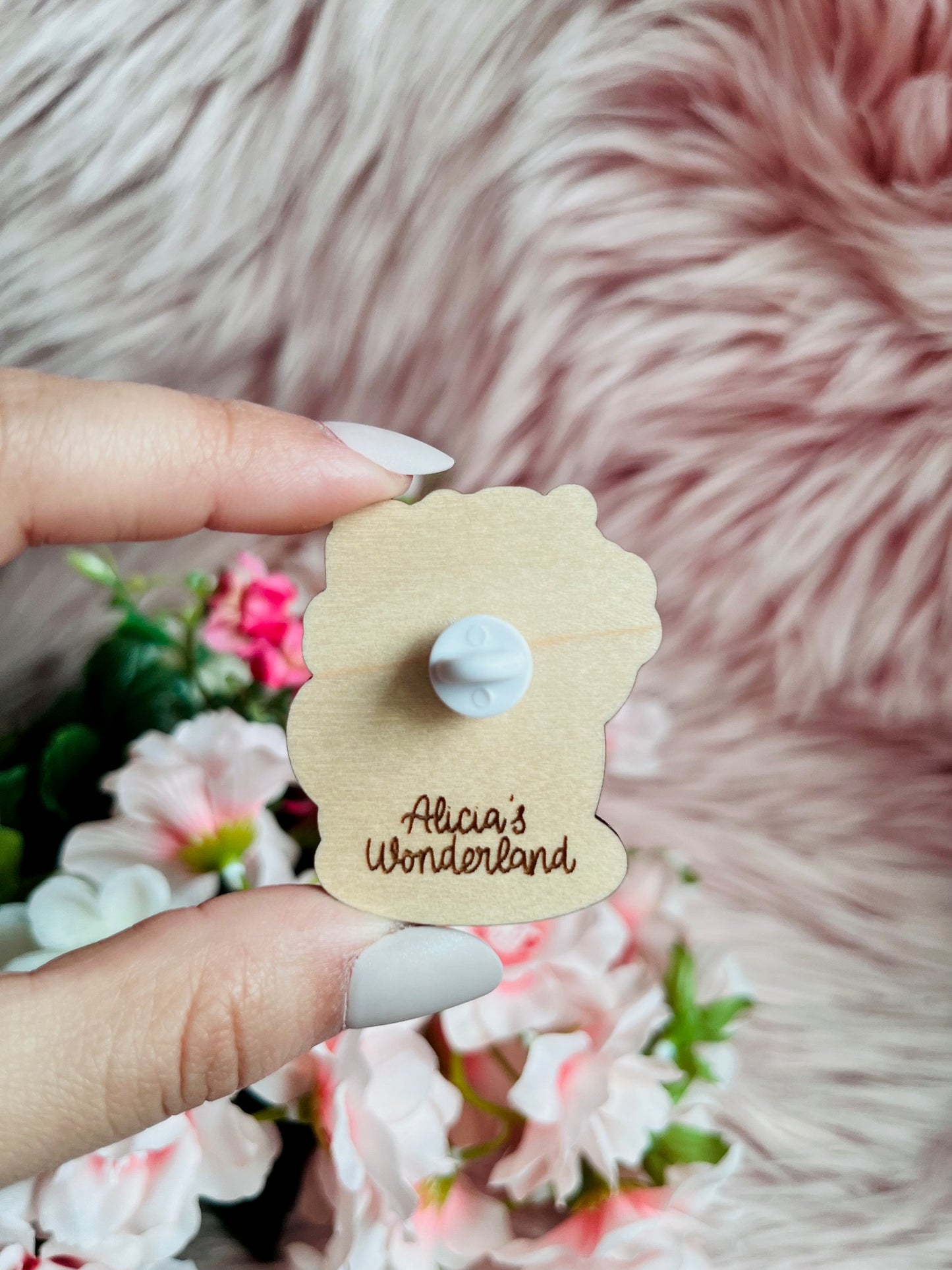 Hungry Caterpillar Wood Pin
