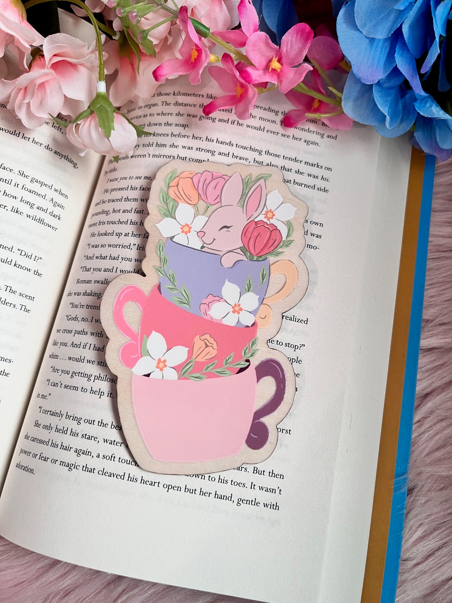 Hoppy Spring Wood Bookmark