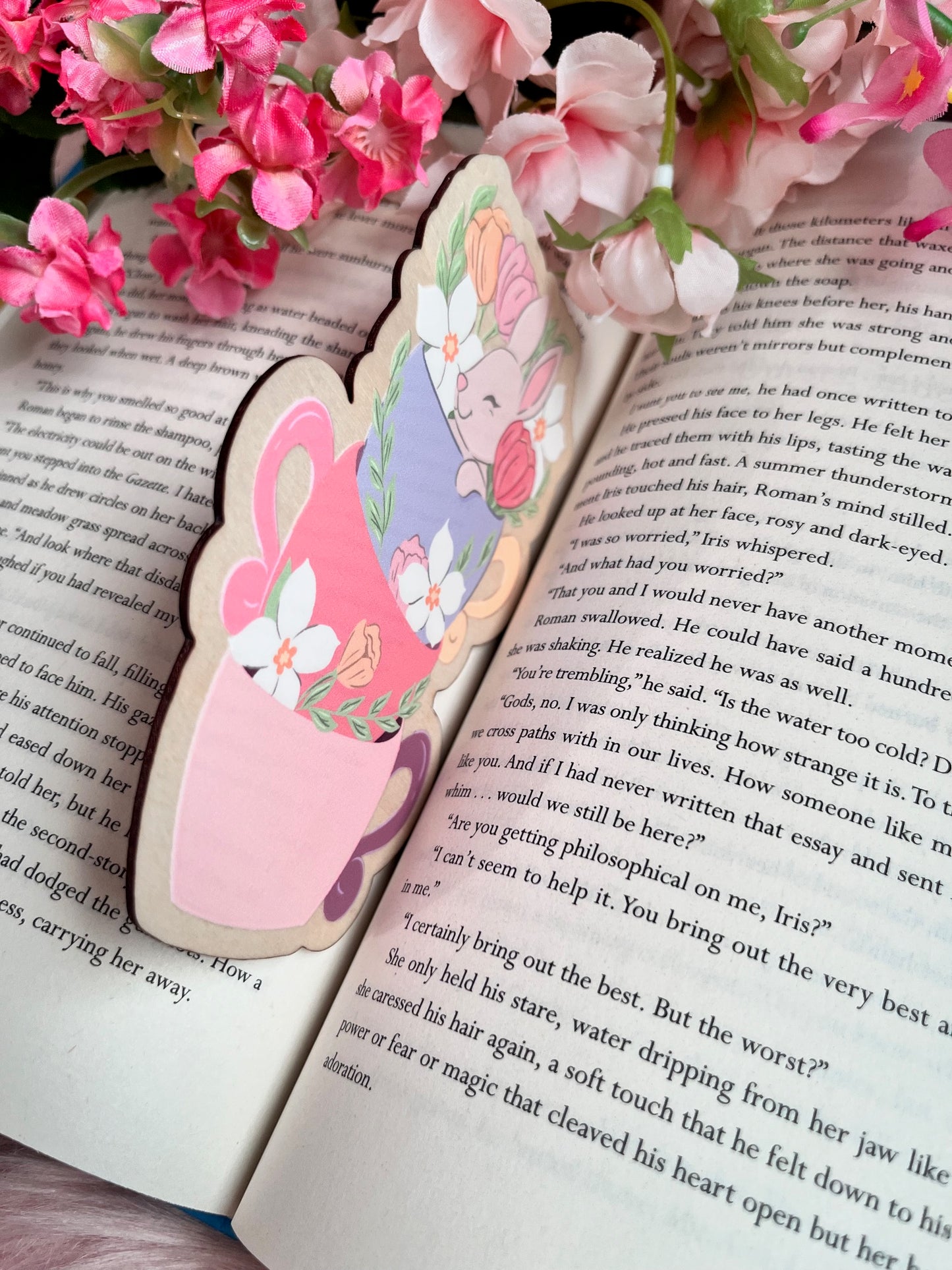 Hoppy Spring Wood Bookmark