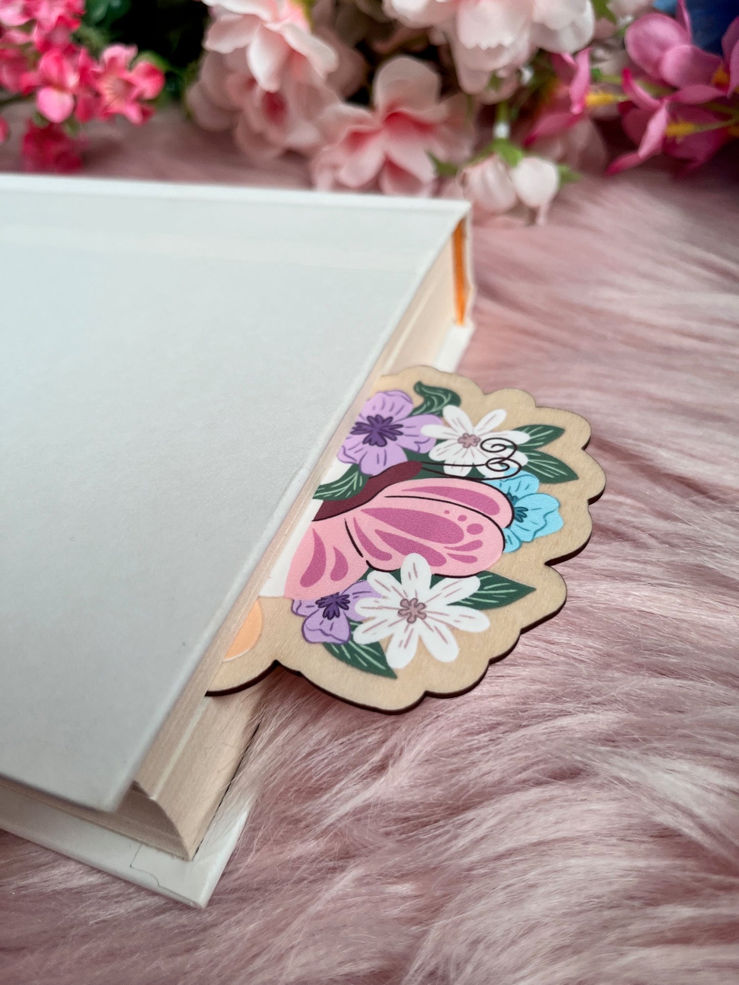 Butterfly Wood Bookmark