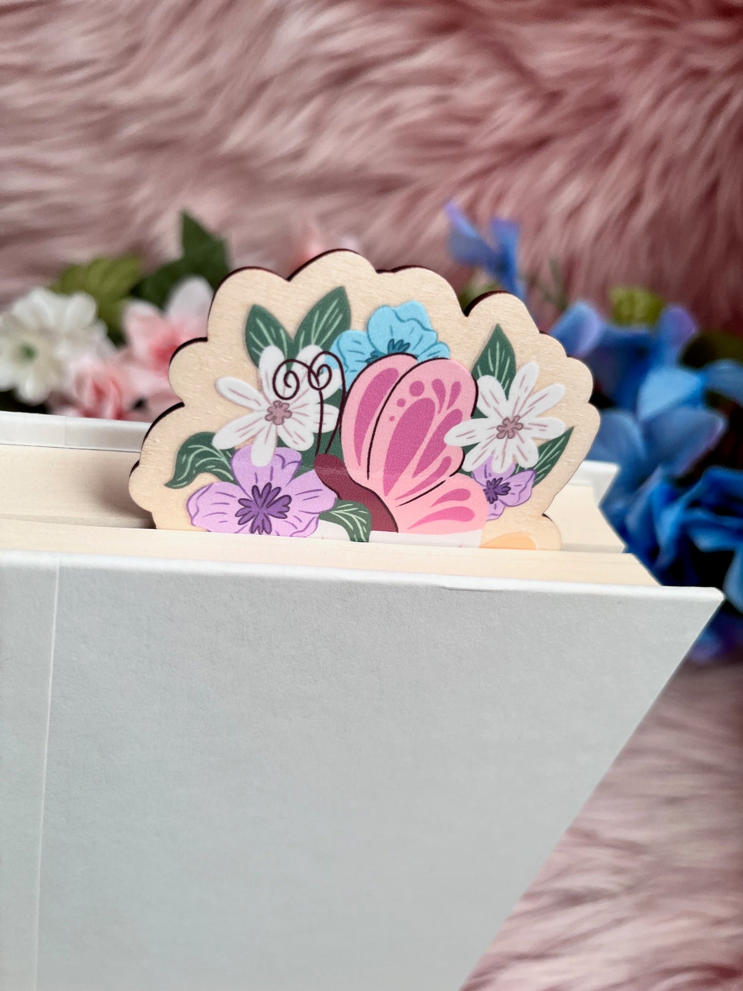 Butterfly Wood Bookmark