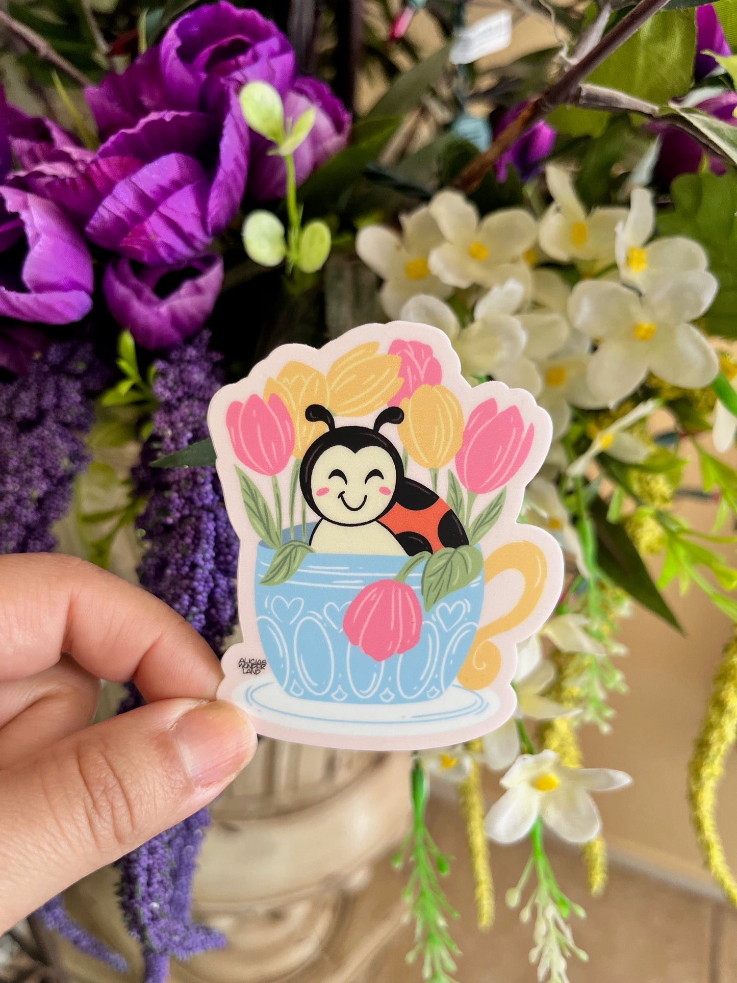 Lady Bug Vinyl Sticker