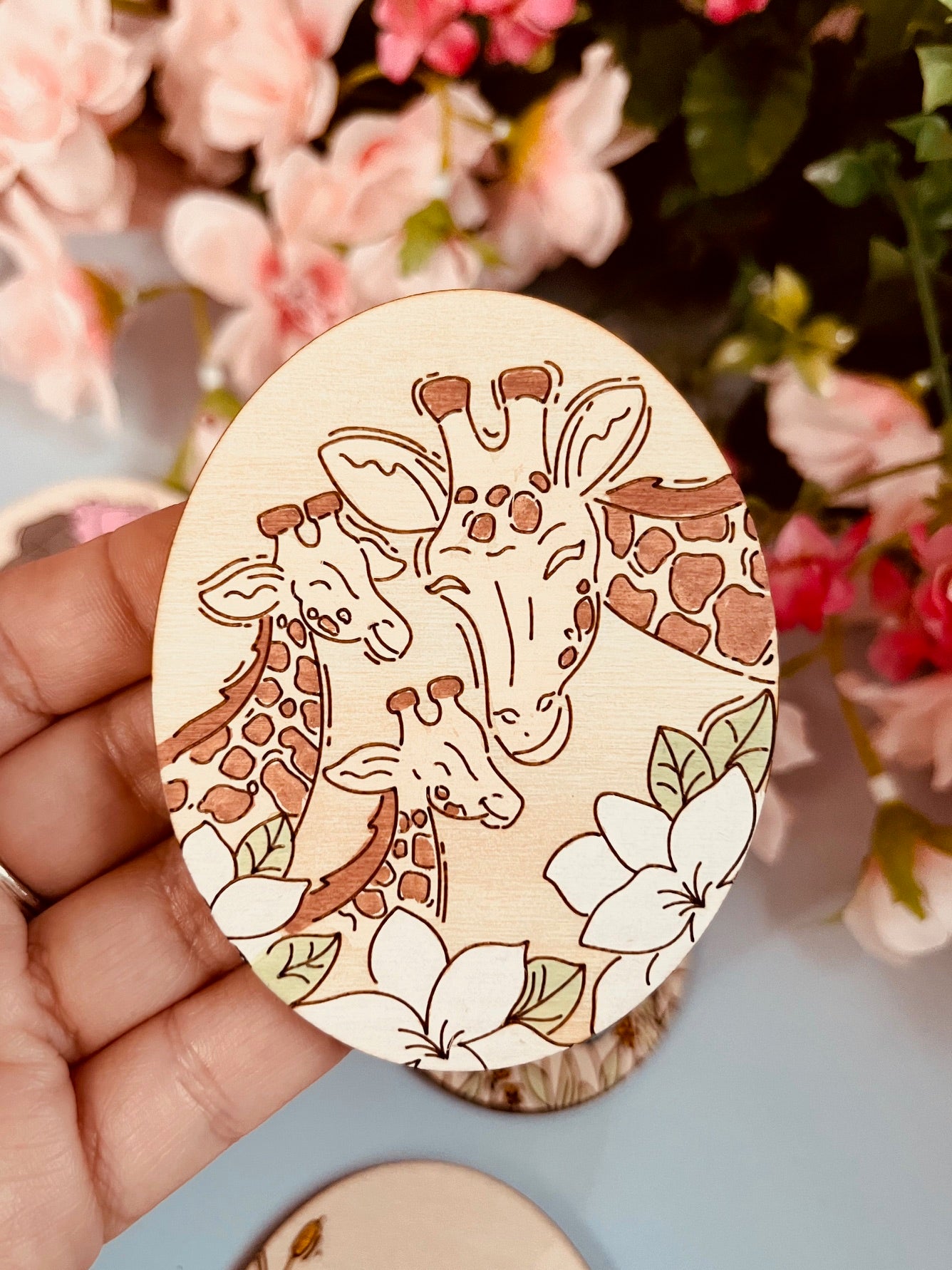 Mama & Baby Magnet | Wood Magnet