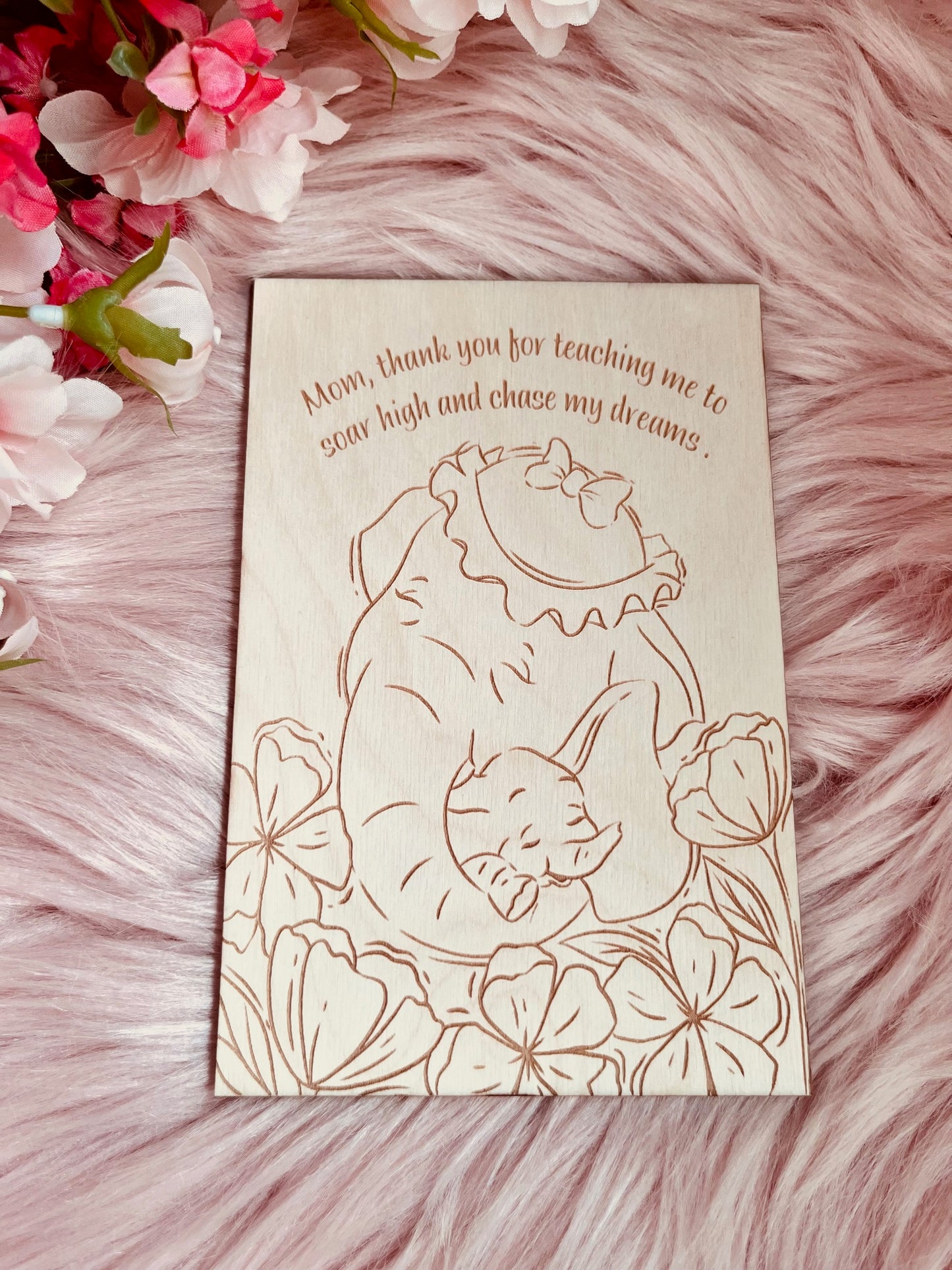 Wood Greeting Card